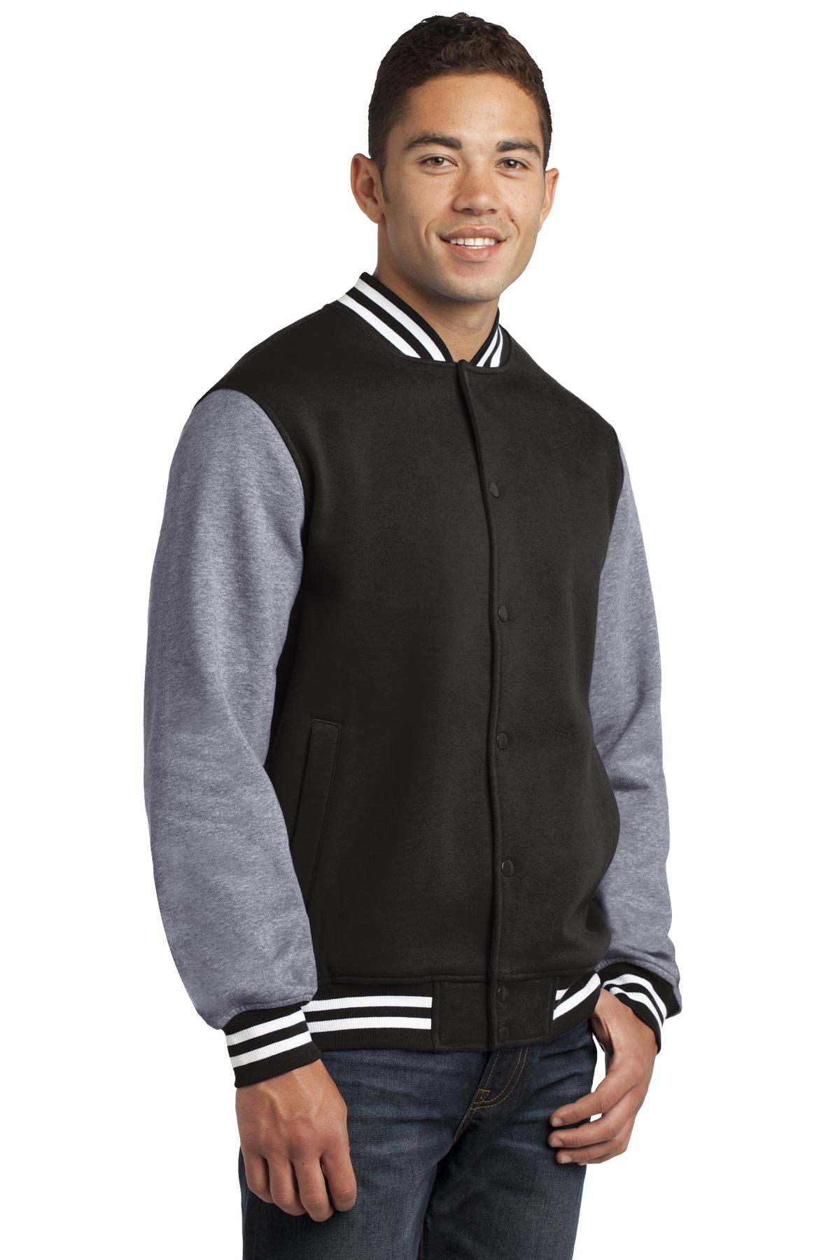 Sport-Tek Fleece Letterman Jacket.