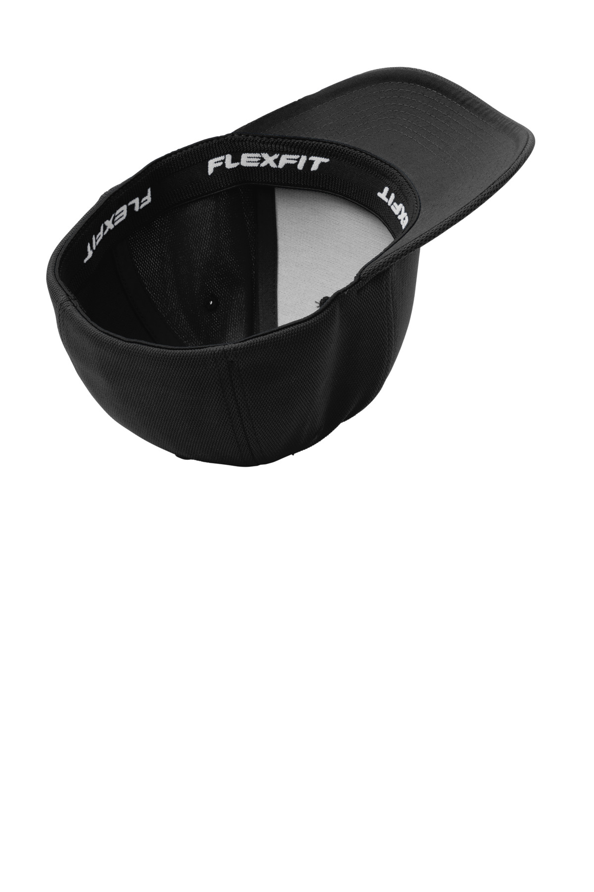 Sport-Tek Flexfit Cool & Dry Poly Block Mesh Cap.