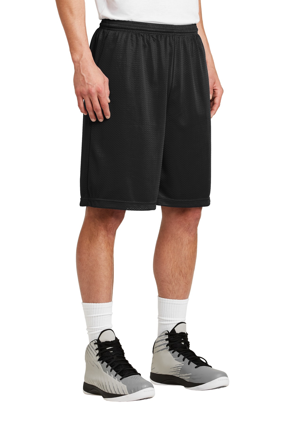 Sport-Tek Long PosiCharge Classic Mesh Short.