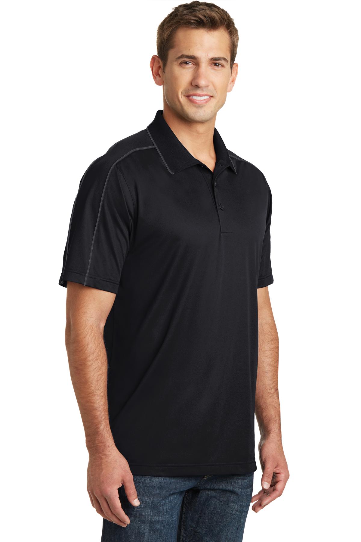 Sport-Tek Micropique Sport-Wick Piped Polo.