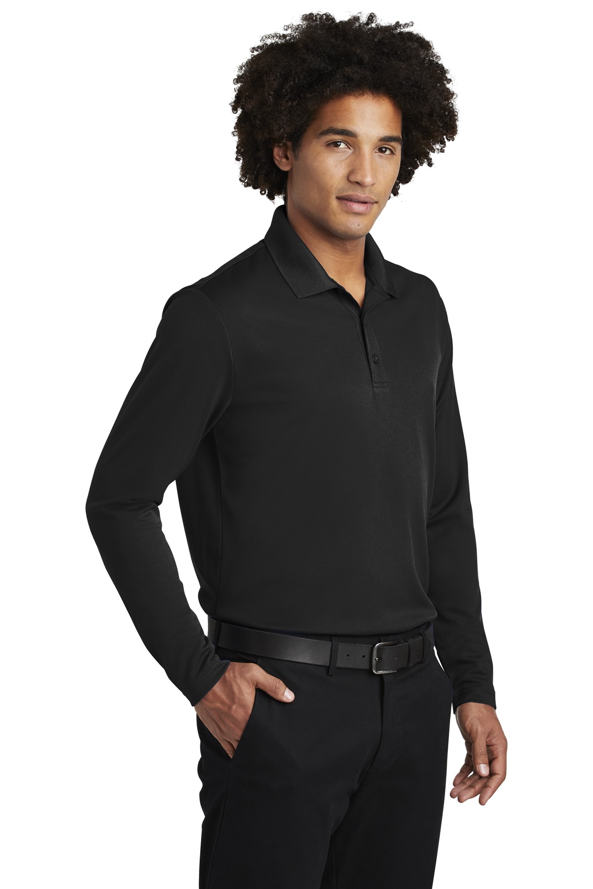 Sport-Tek PosiCharge RacerMesh Long Sleeve Polo.