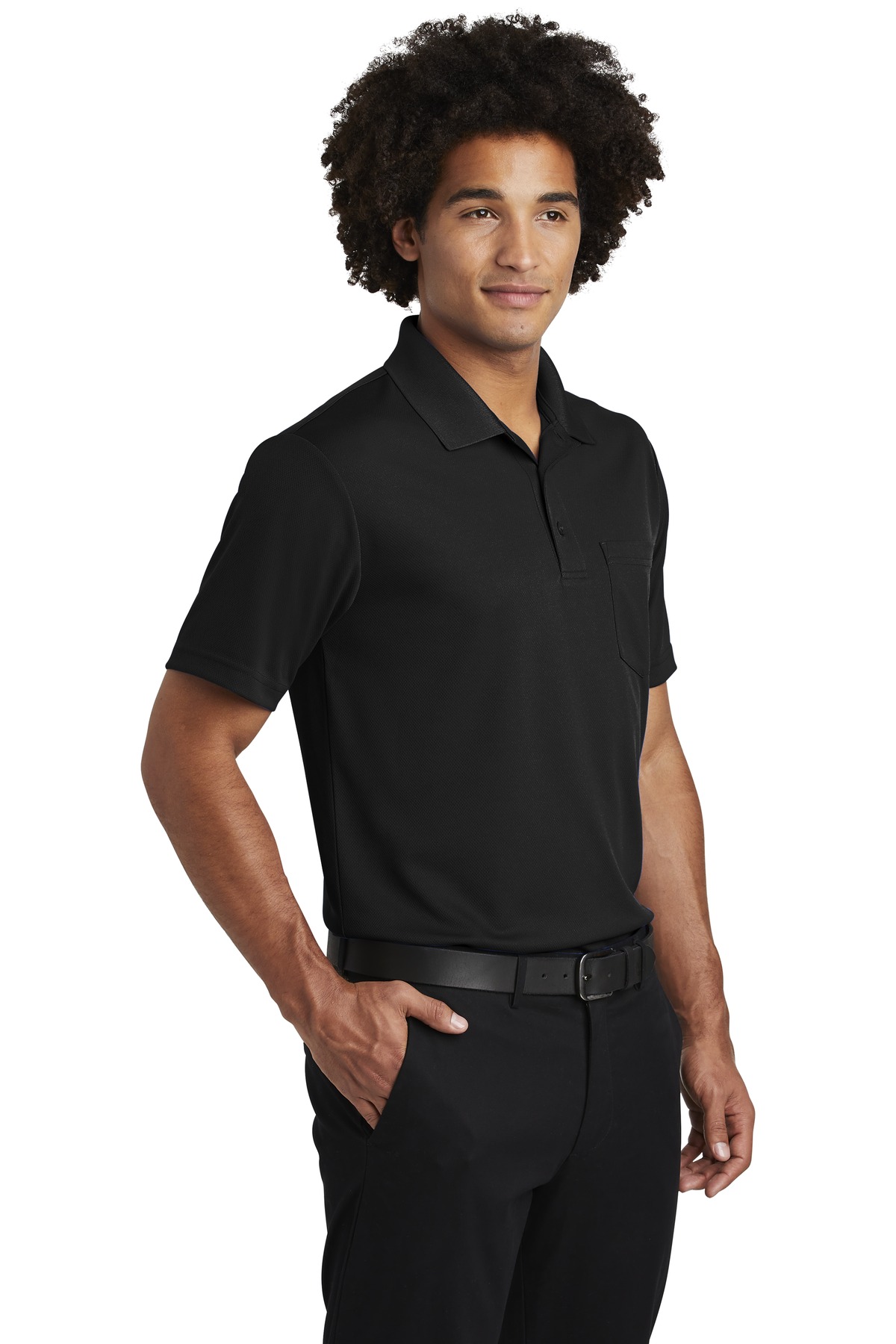 Sport-Tek PosiCharge RacerMesh Pocket Polo.