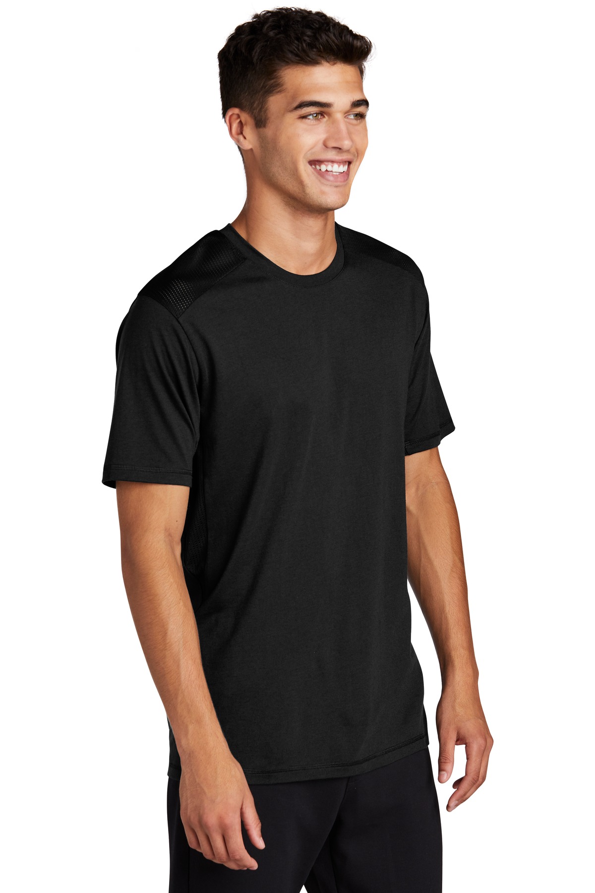Sport-Tek PosiCharge Tri-Blend Wicking Draft Tee.