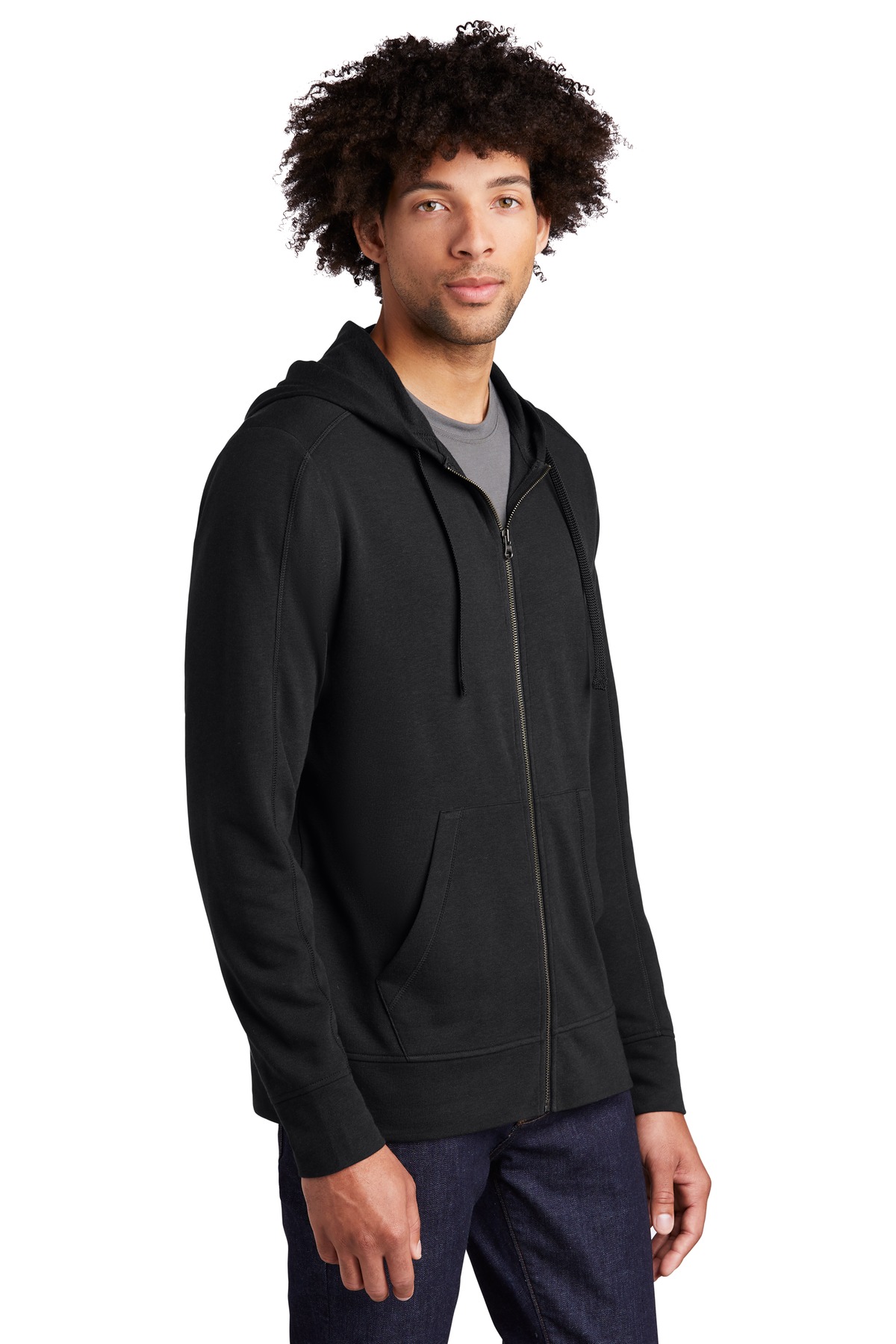 Sport-Tek PosiCharge Tri-Blend Wicking Fleece Full-Zip Hooded Jacket