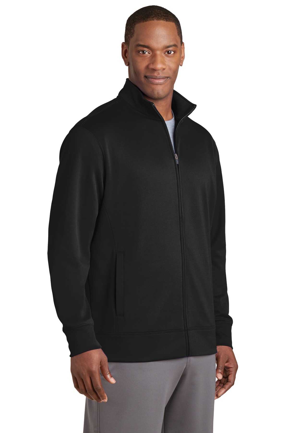 Sport-Tek Sport-Wick Fleece Full-Zip Jacket.