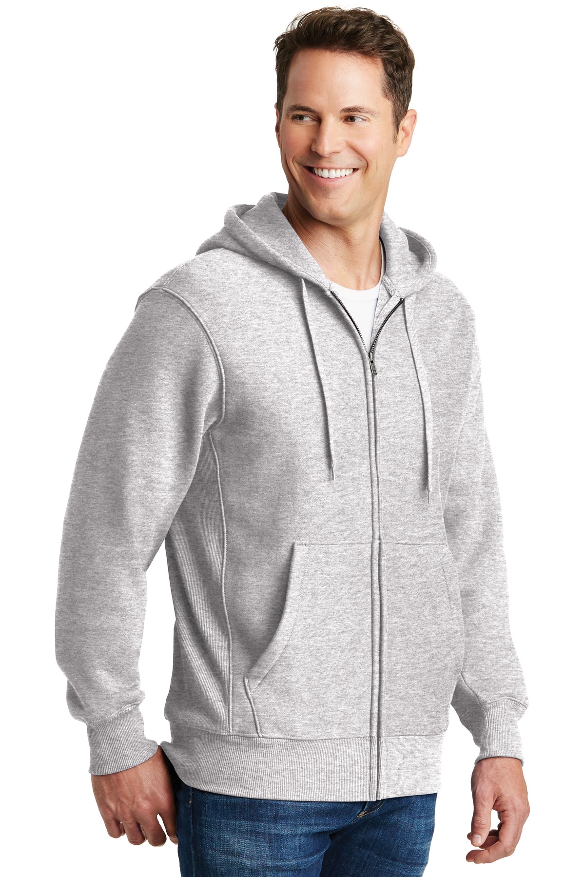 Sport-Tek Super Heavyweight Full-Zip Hooded Sweatshirt.