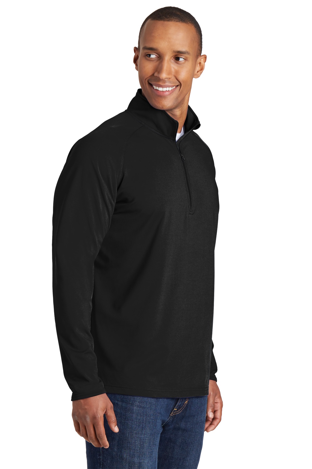 Sport-Tek Tall Sport-Wick Stretch 1/4-Zip Pullover.