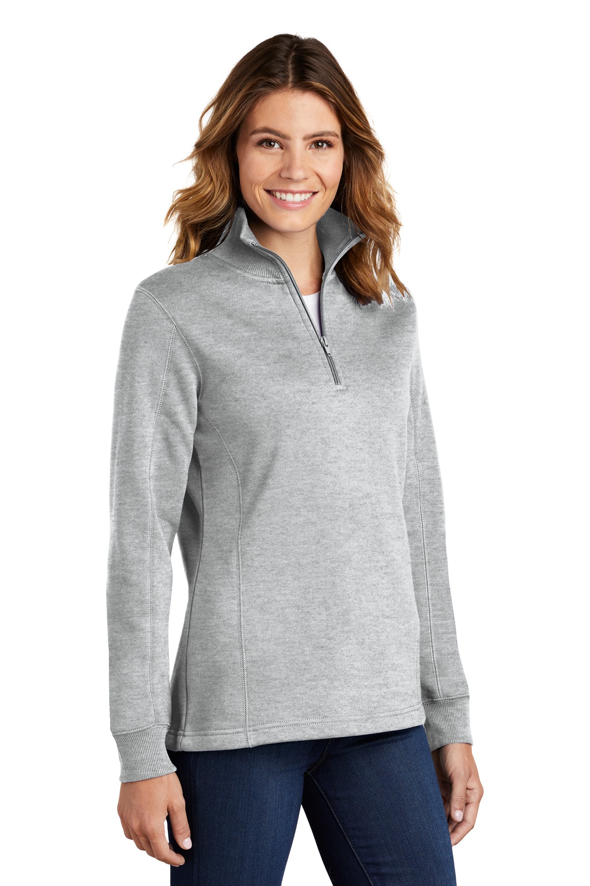 Sport-Tek Women's 1/4-Zip Sweatshirt.