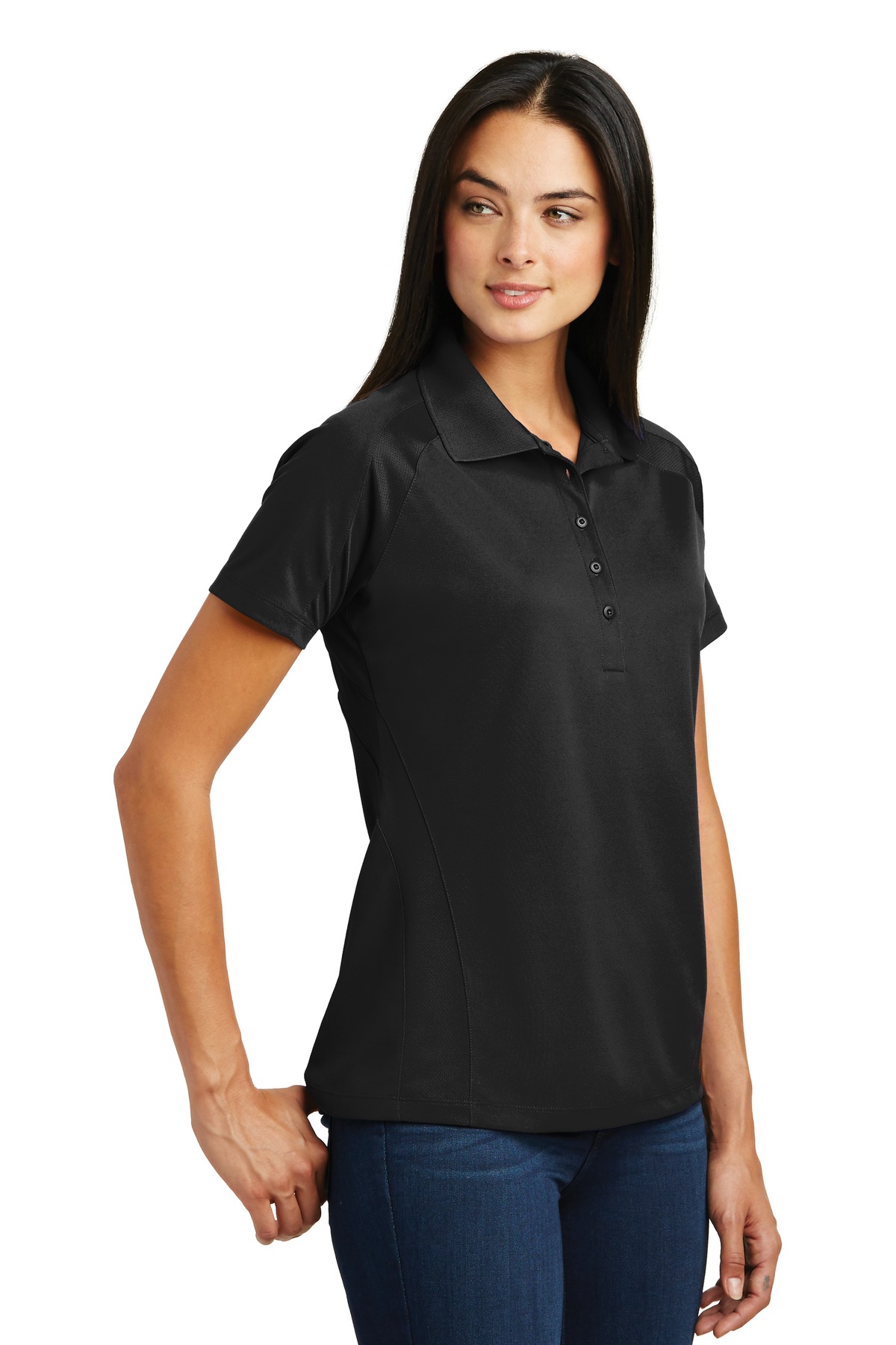 Sport-Tek Women's Dri-Mesh Pro Polo.
