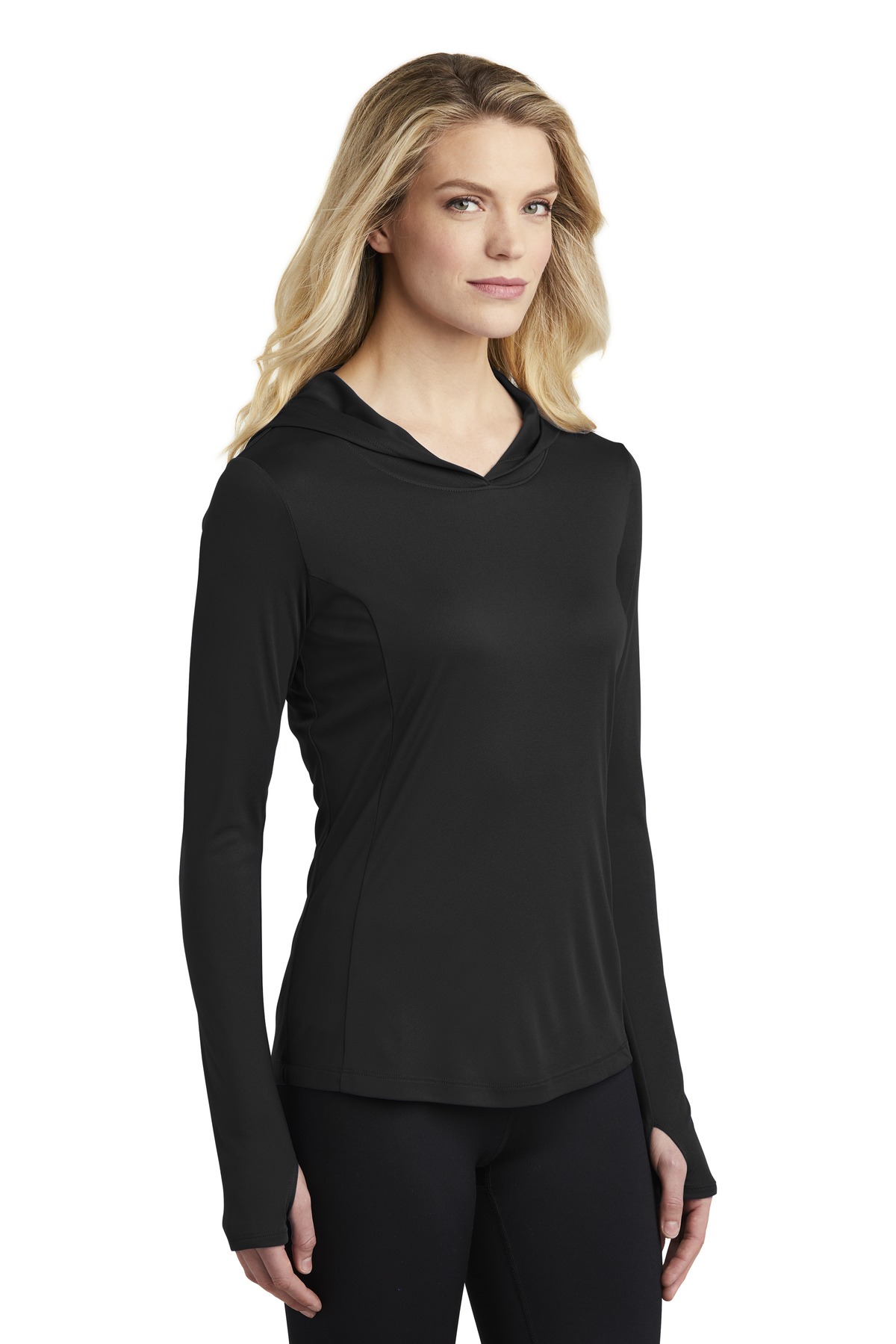 Sport-Tek Women's PosiCharge Competitor Hooded Pullover.