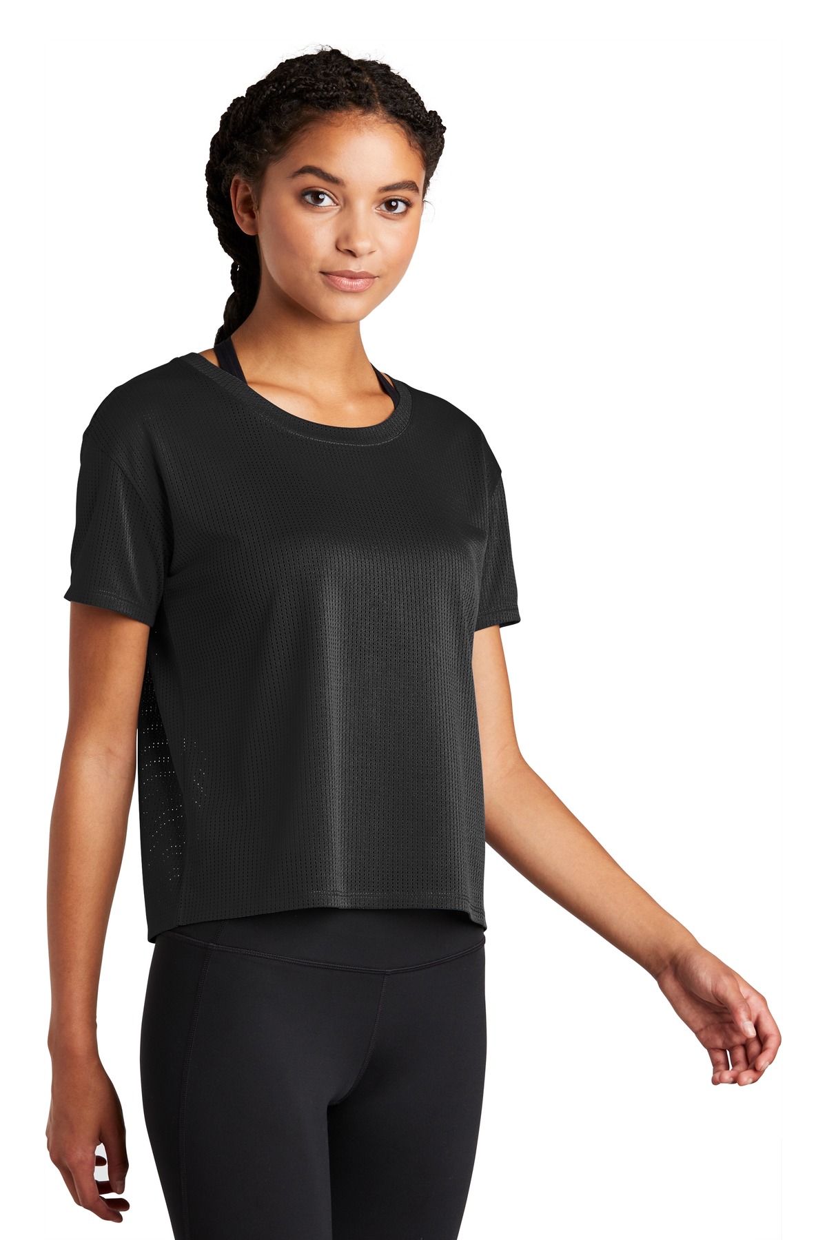 Sport-Tek Women's PosiCharge Draft Crop Tee.