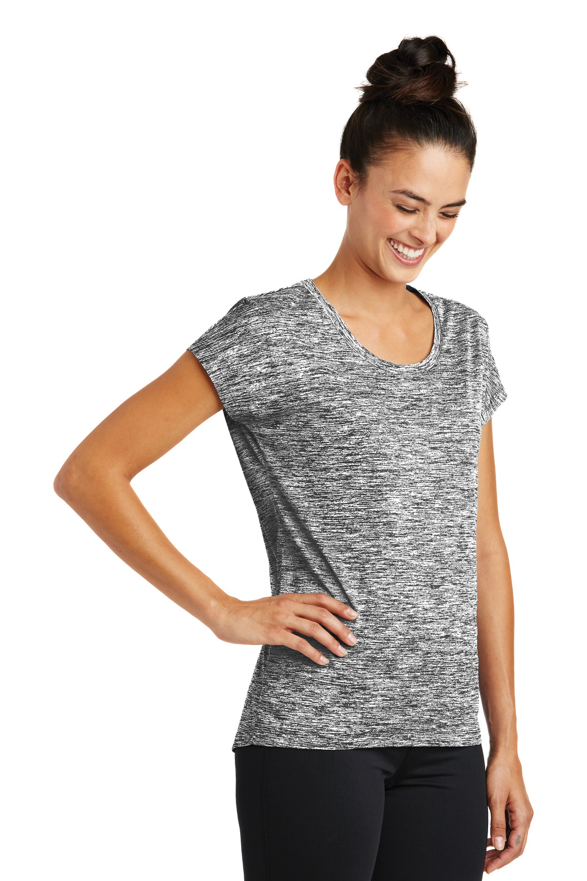 Sport-Tek Women's PosiCharge Electric Heather Sporty Tee.