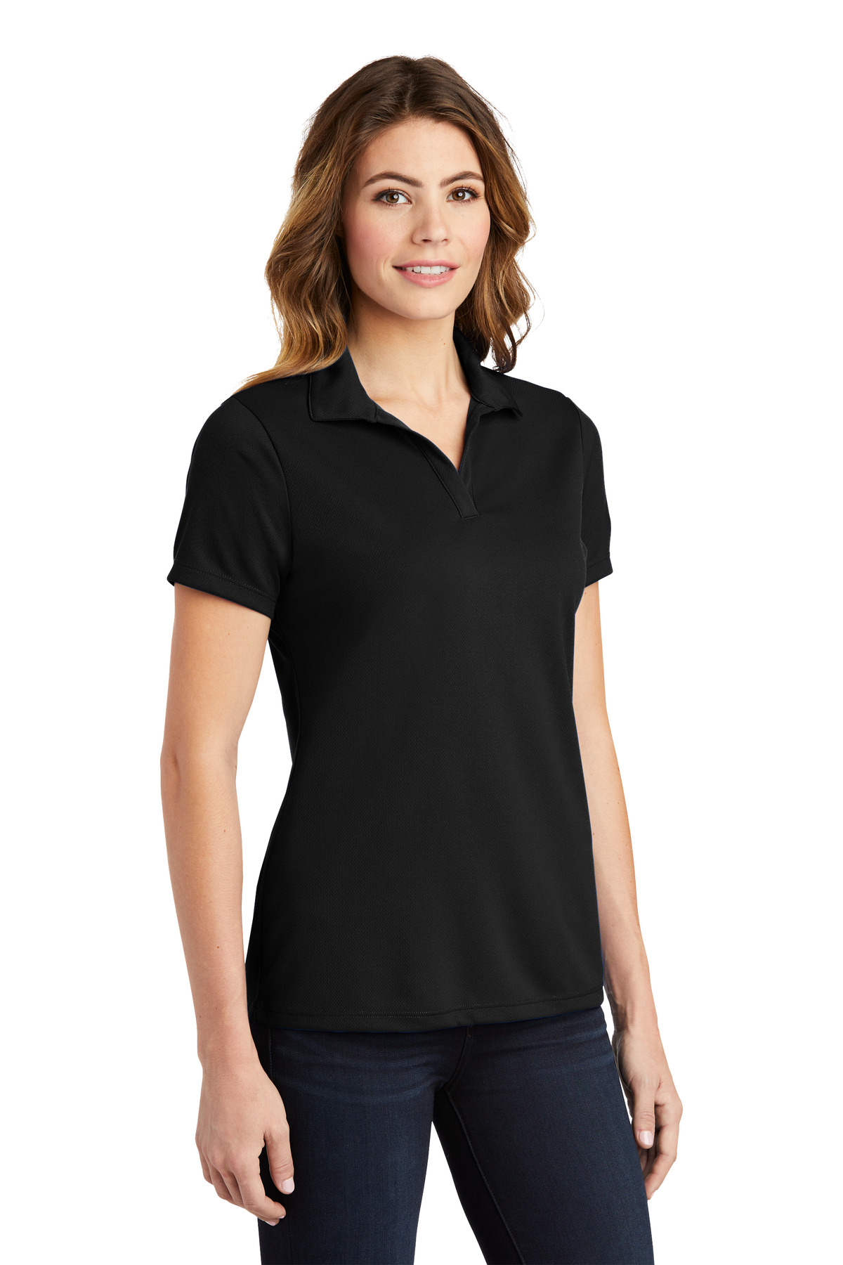 Sport-Tek Women's PosiCharge RacerMesh Polo.