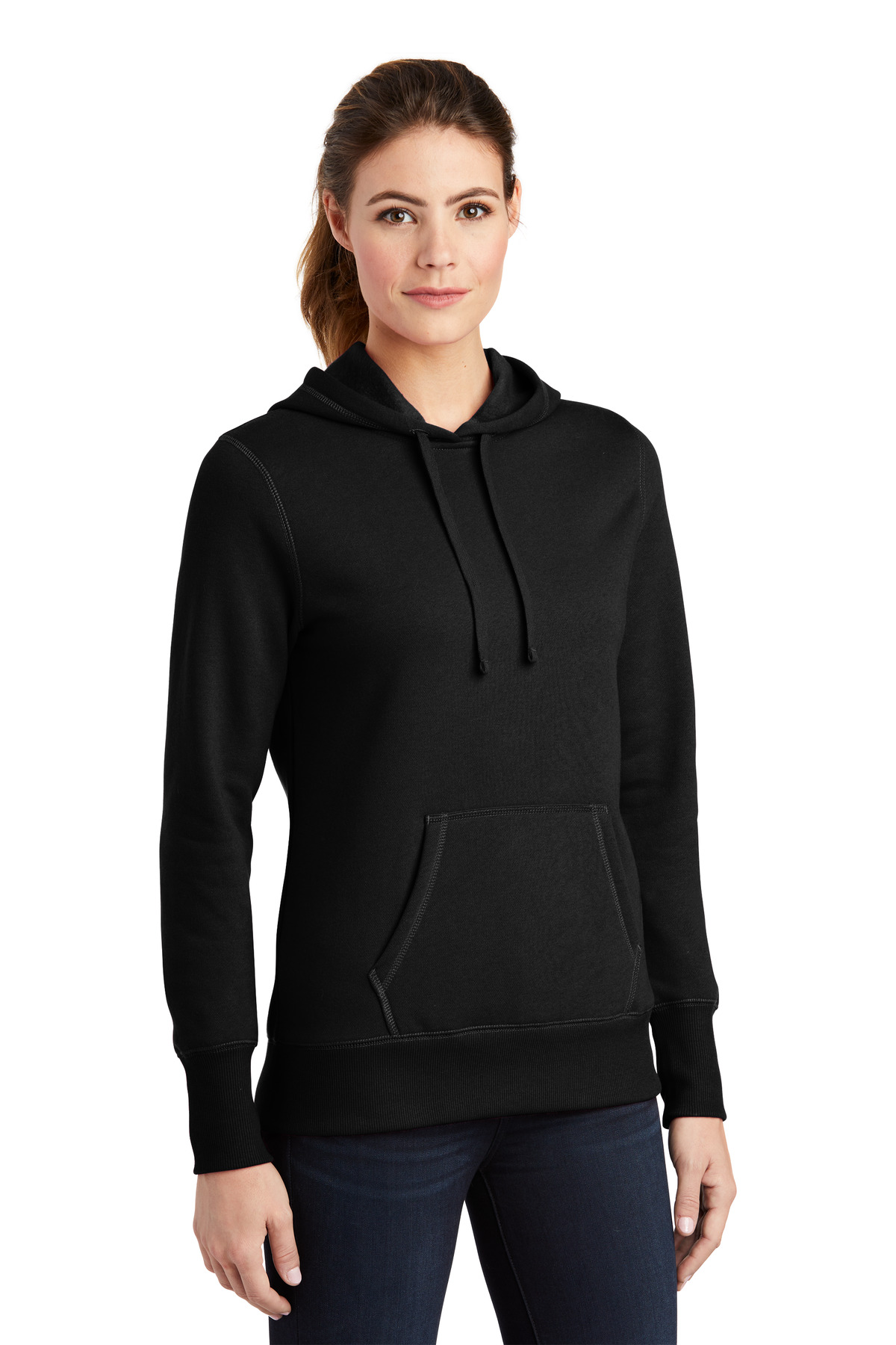 Sport-Tek Women's Pullover Hooded Sweatshirt.