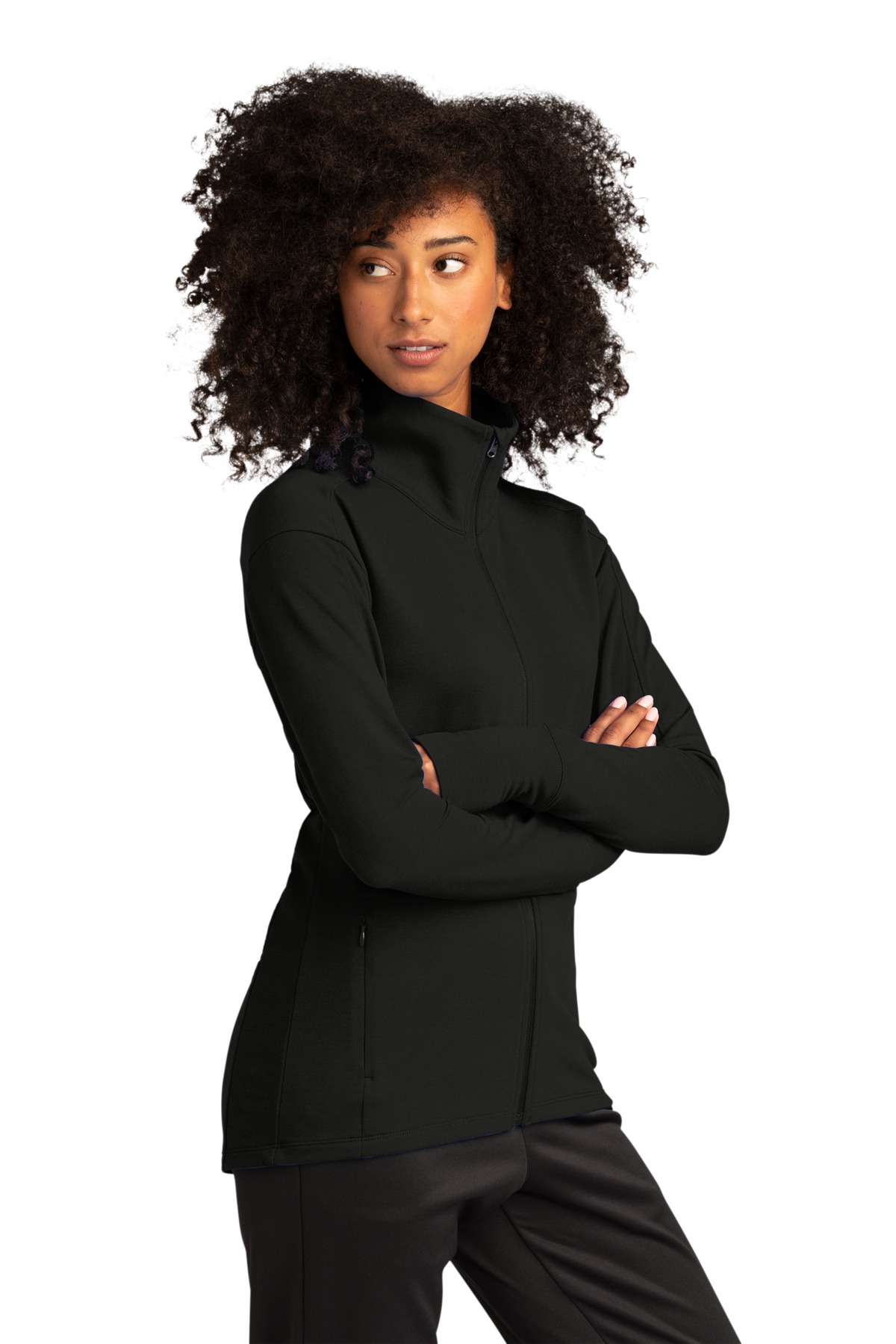 Sport-Tek Women's Sport-Wick Flex Fleece Full-Zip.