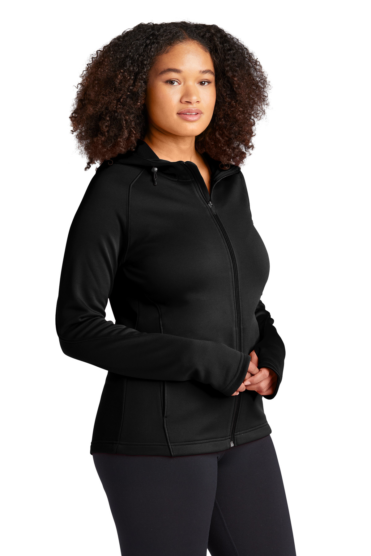 Sport-Tek Women's Tech Fleece Full-Zip Hooded Jacket.