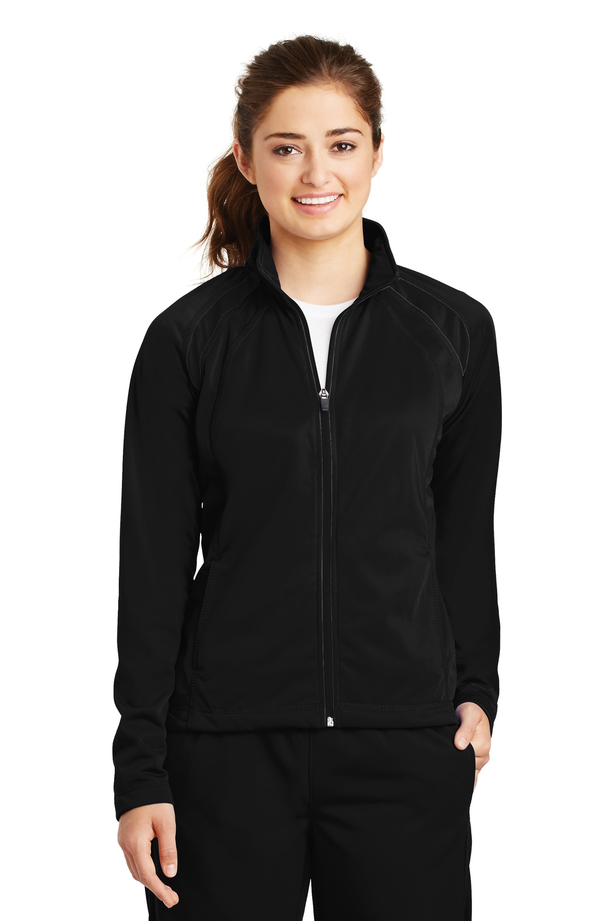 Sport-Tek Women's Tricot Track Jacket.
