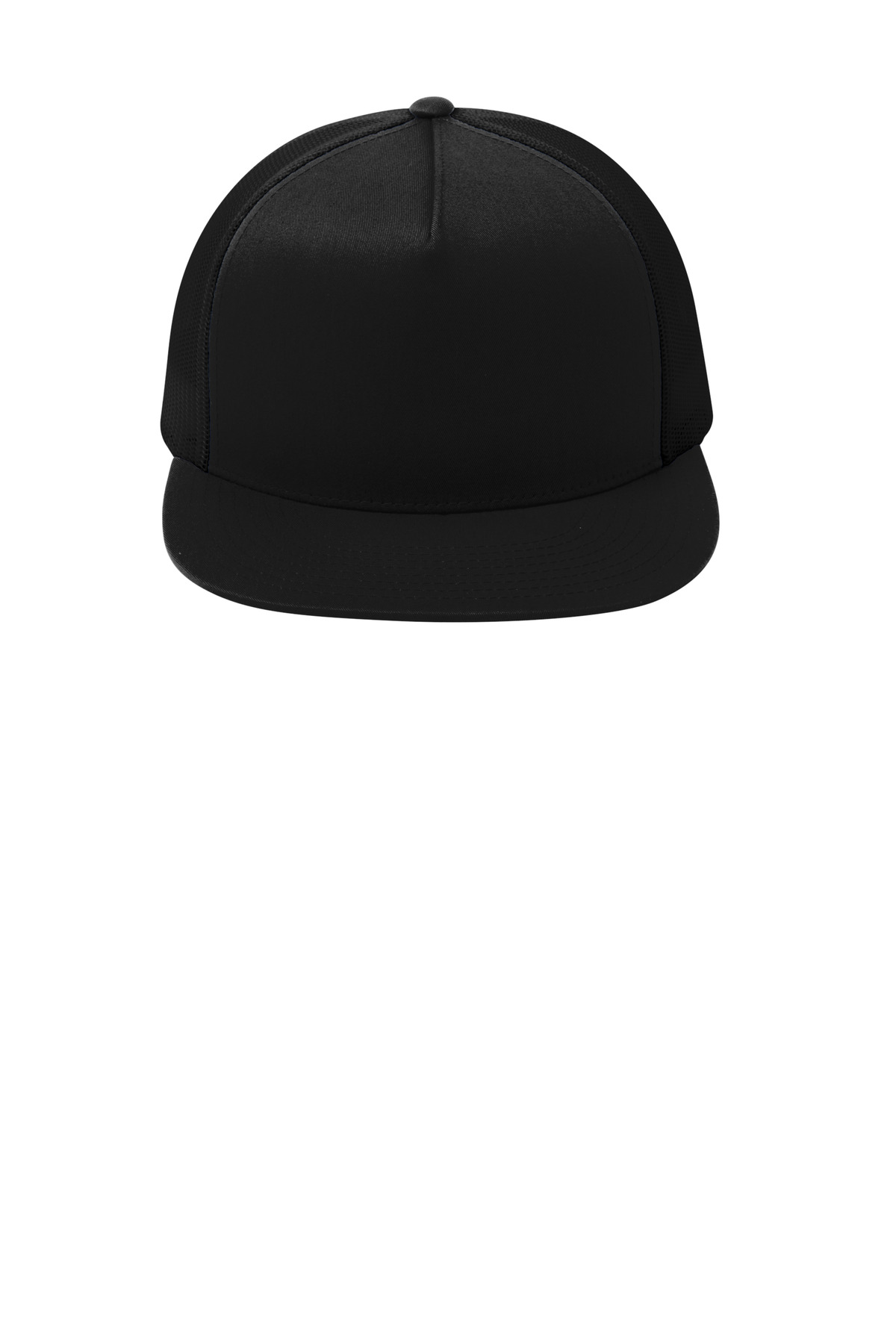 Sport-Tek YP Classics 5-Panel Classic Trucker Mesh Back Cap.