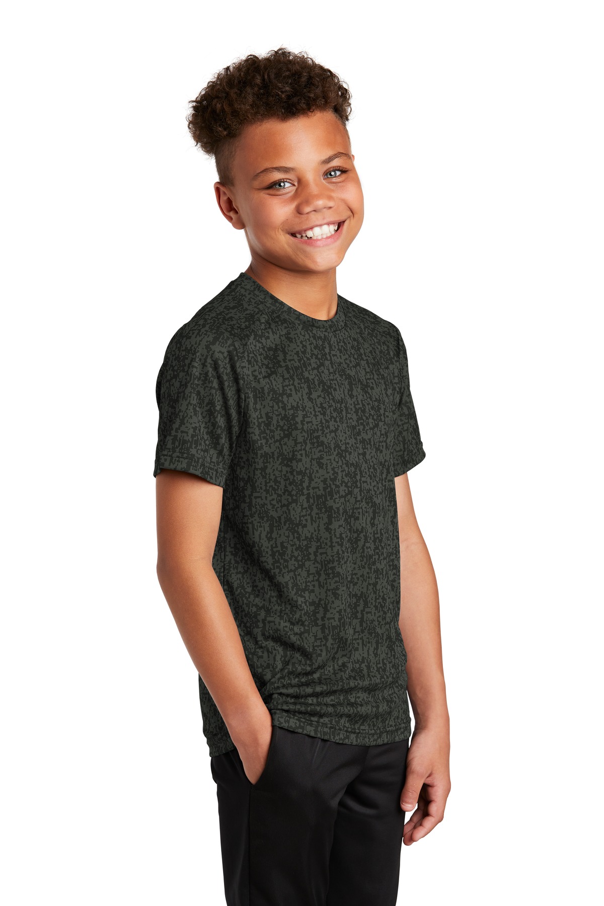 Sport-Tek Youth Digi Camo Tee.