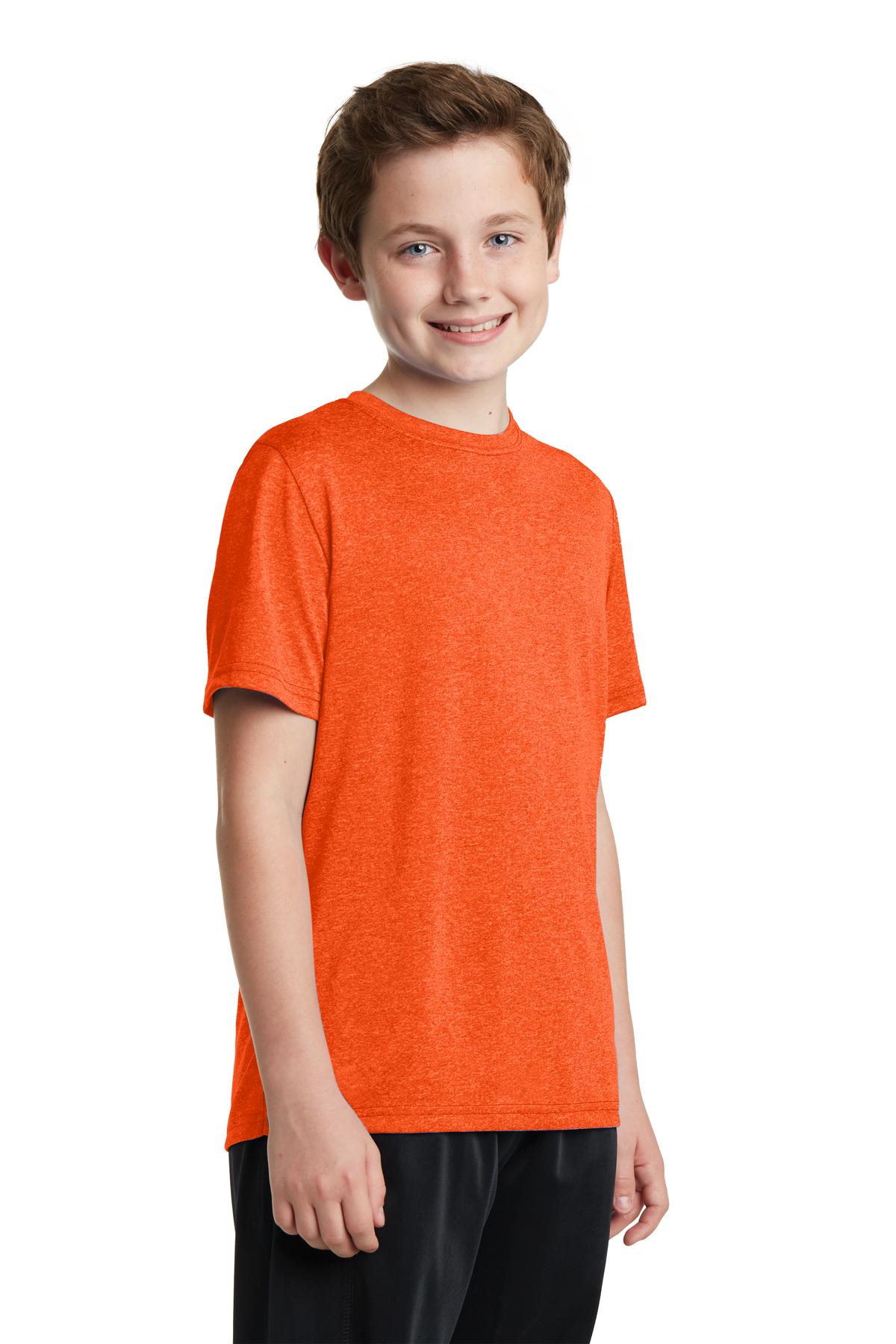 Sport-Tek Youth Heather Contender Tee.