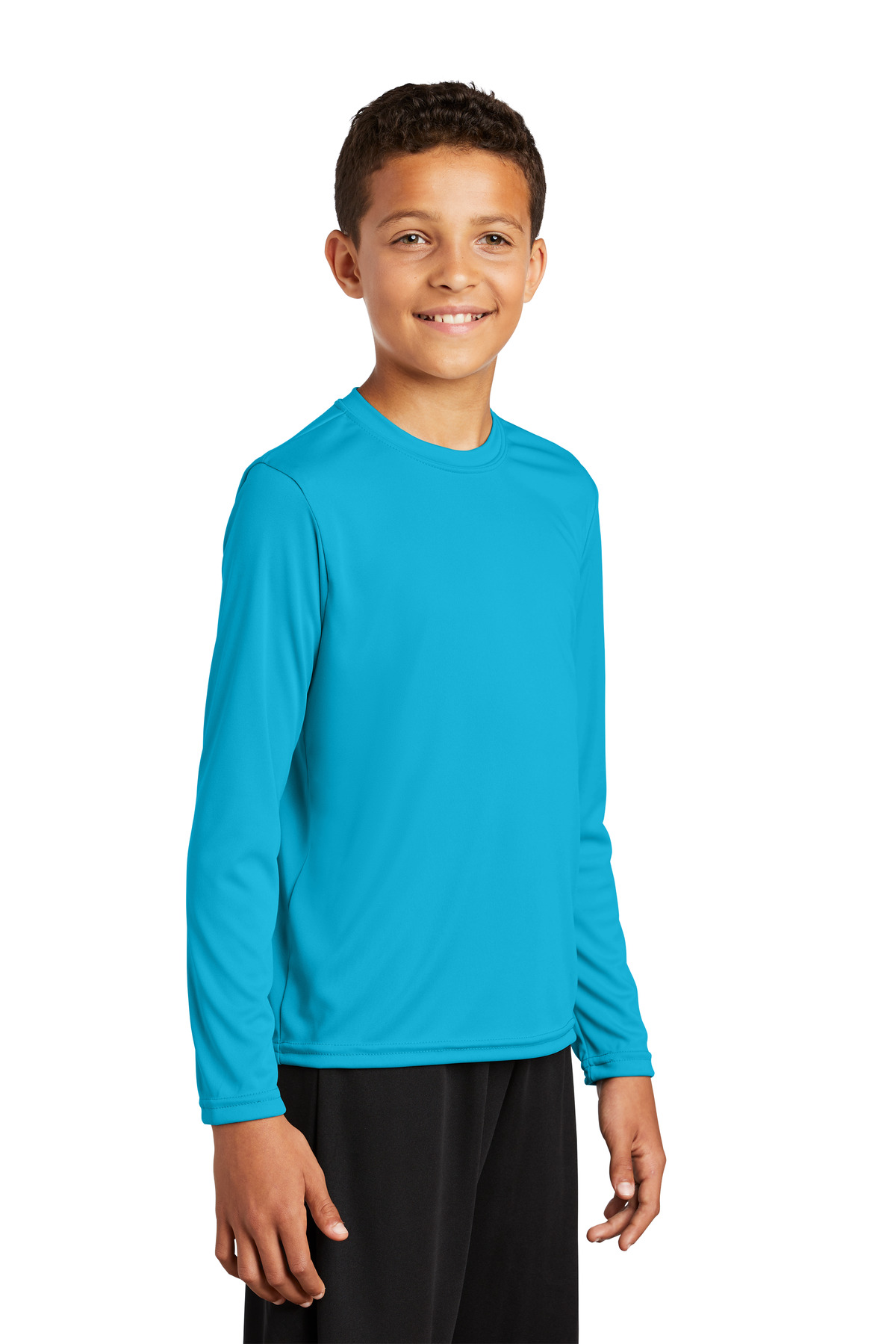 Sport-Tek Youth Long Sleeve PosiCharge Competitor Tee.