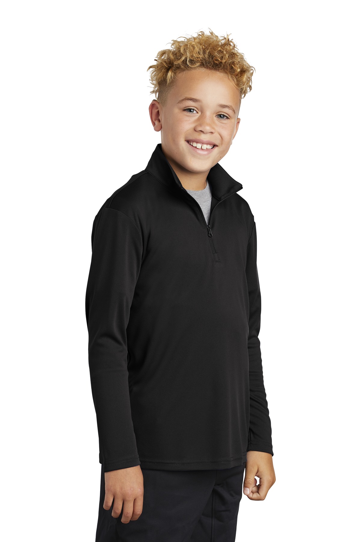 Sport-Tek Youth PosiCharge Competitor 1/4-Zip Pullover.