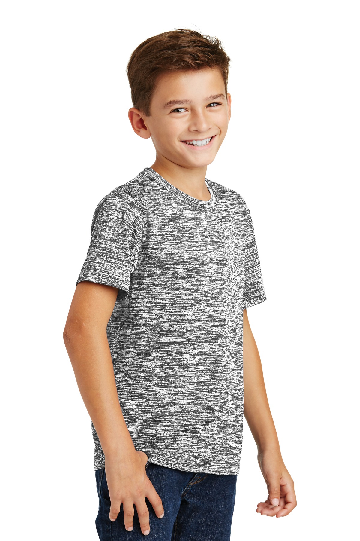 Sport-Tek Youth PosiCharge Electric Heather Tee.