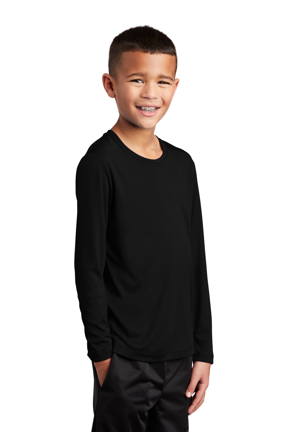 Sport-Tek Youth Posi-UV Pro Long Sleeve Tee.