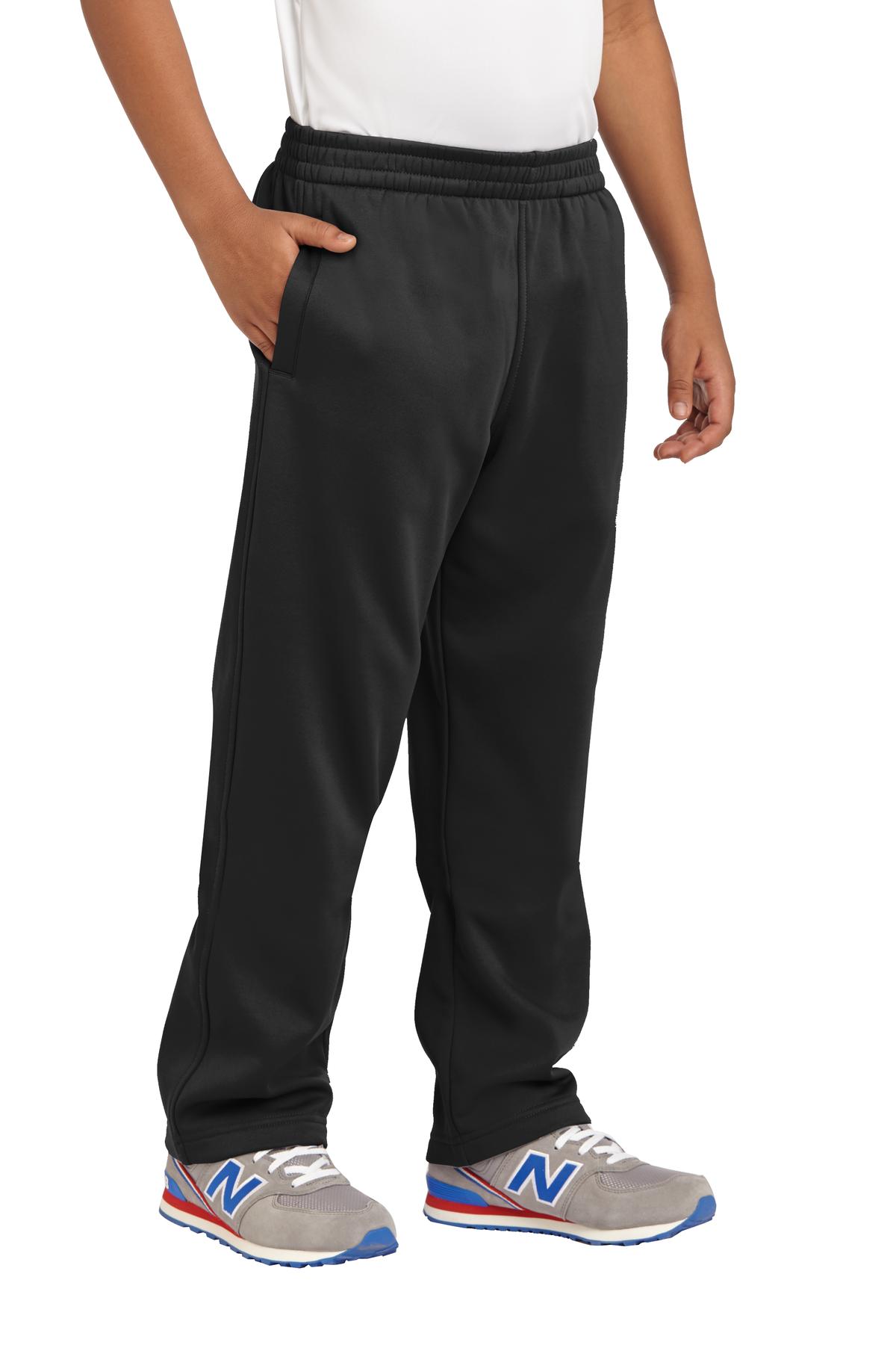 Sport-Tek Youth Sport-Wick Fleece Pant.