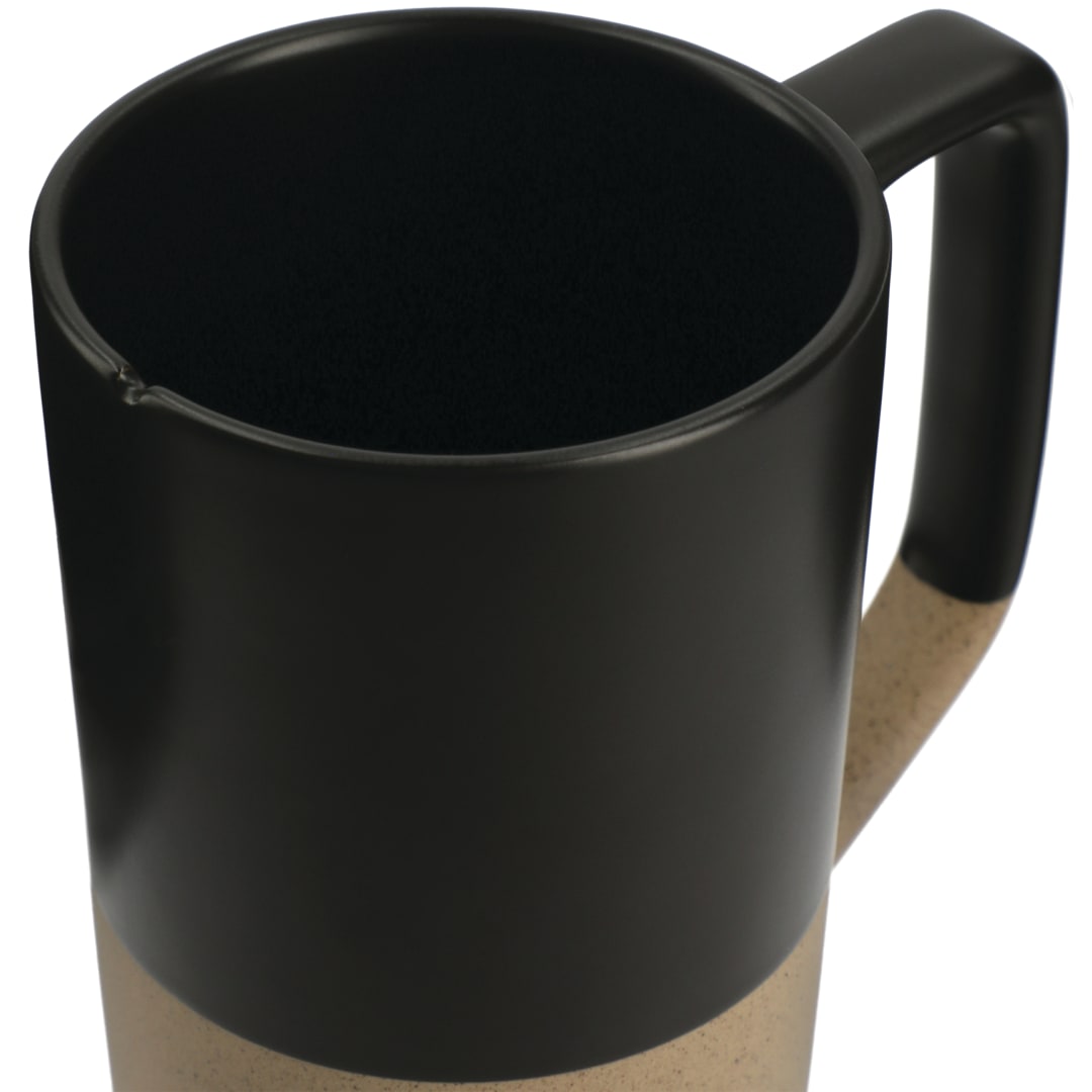 Tahoe Tea & Coffee Ceramic Mug With Wood Lid 16oz