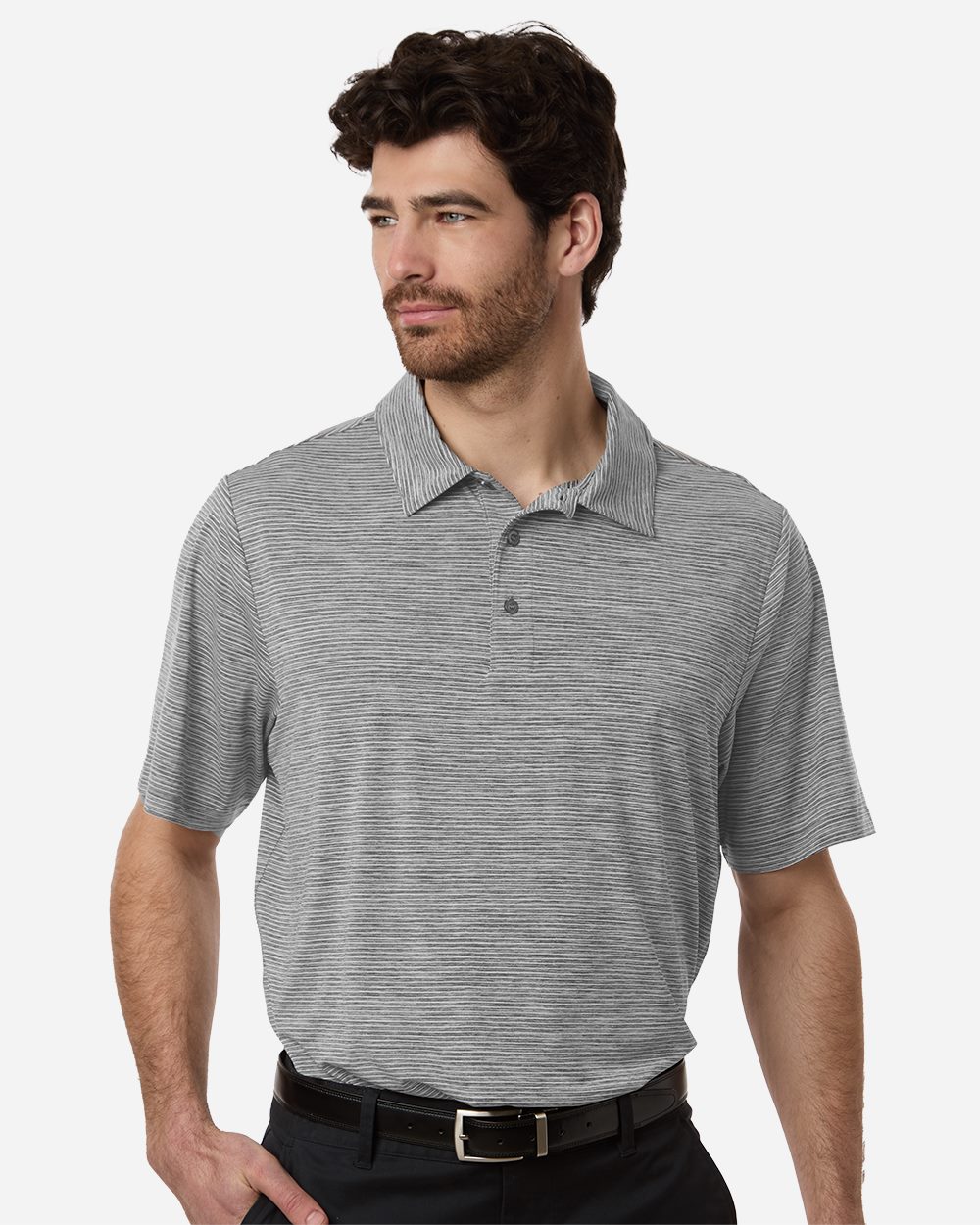 Team 365 Men's Relay Heathered Stripe Polo - TT125