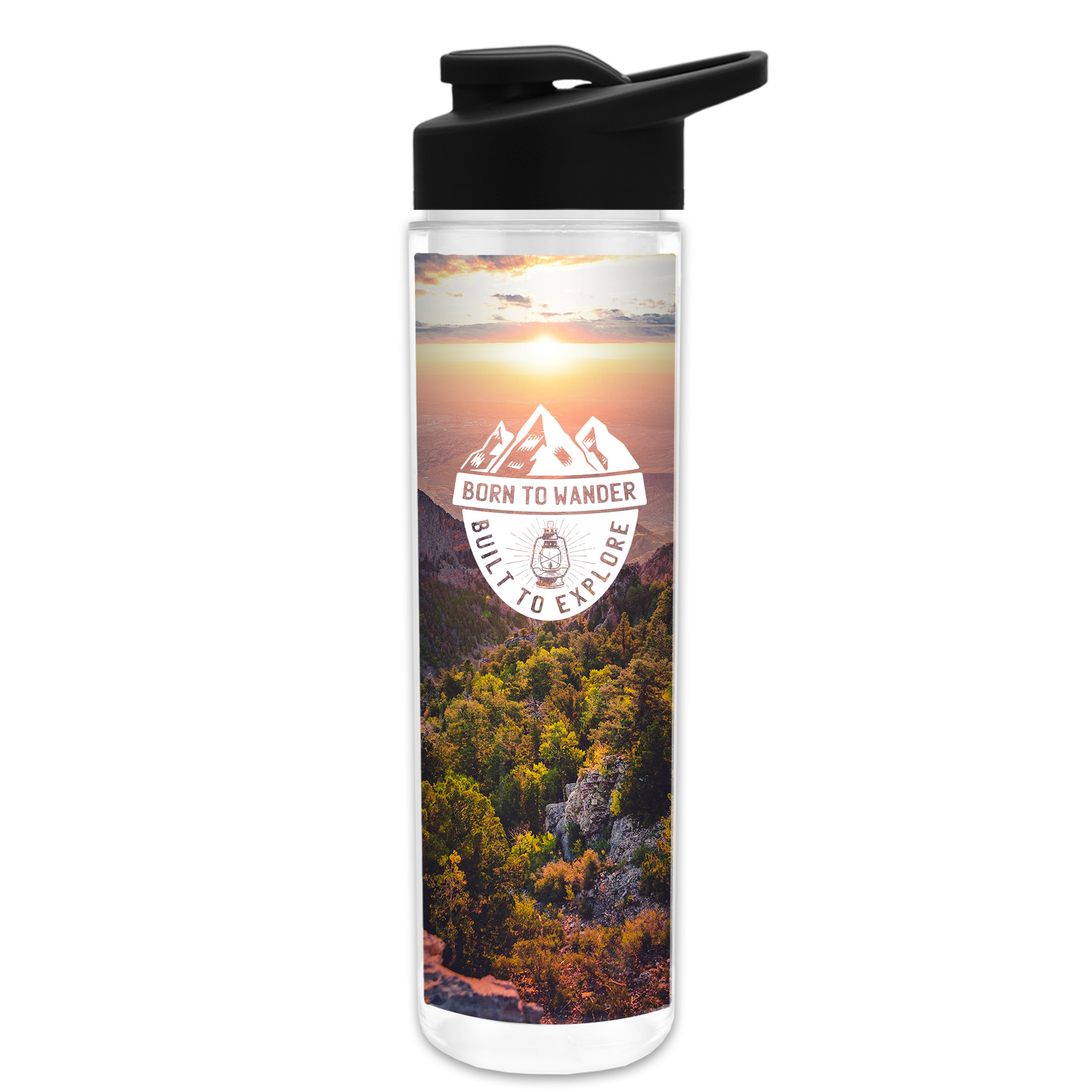 The Chiller Full Color Wrap - 16 Oz. Insulated Bottle With Drink Thru
