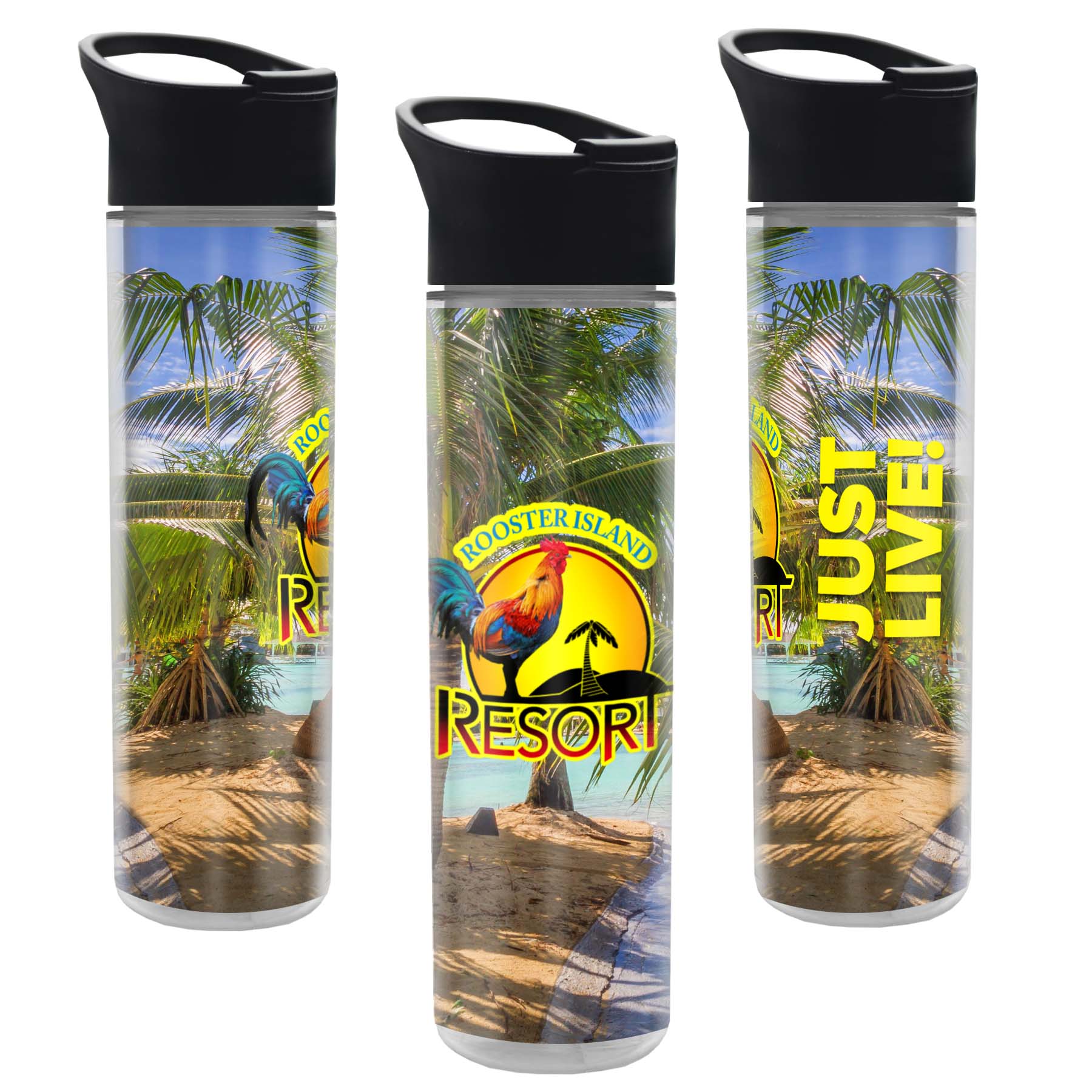 The Chiller Full Color Wrap - 16 Oz. Insulated Bottle With Pop Up Sip