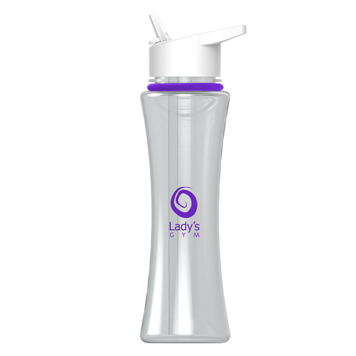 The Curve - 17 Oz. Tritan Bottle With Flip Straw And Accent Collar