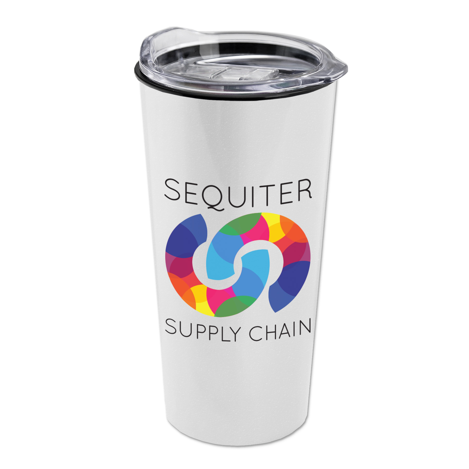 The Explorer - 18 Oz. Metallic Travel Tumbler With Clear Se - Digital