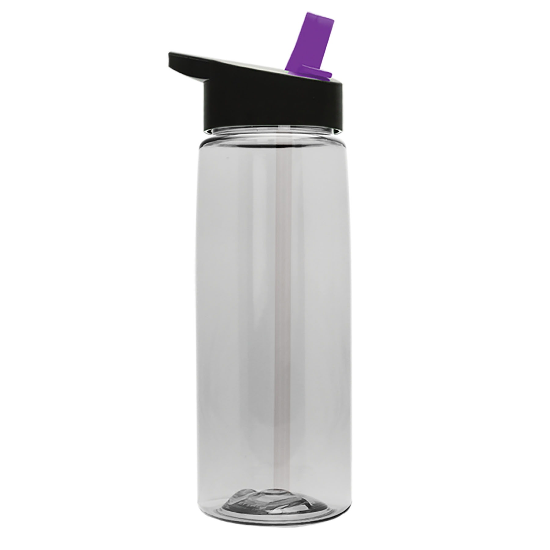 The Flair - 26 Oz. Transparent Tritan Bottle With Flip Straw And Digital Imprint