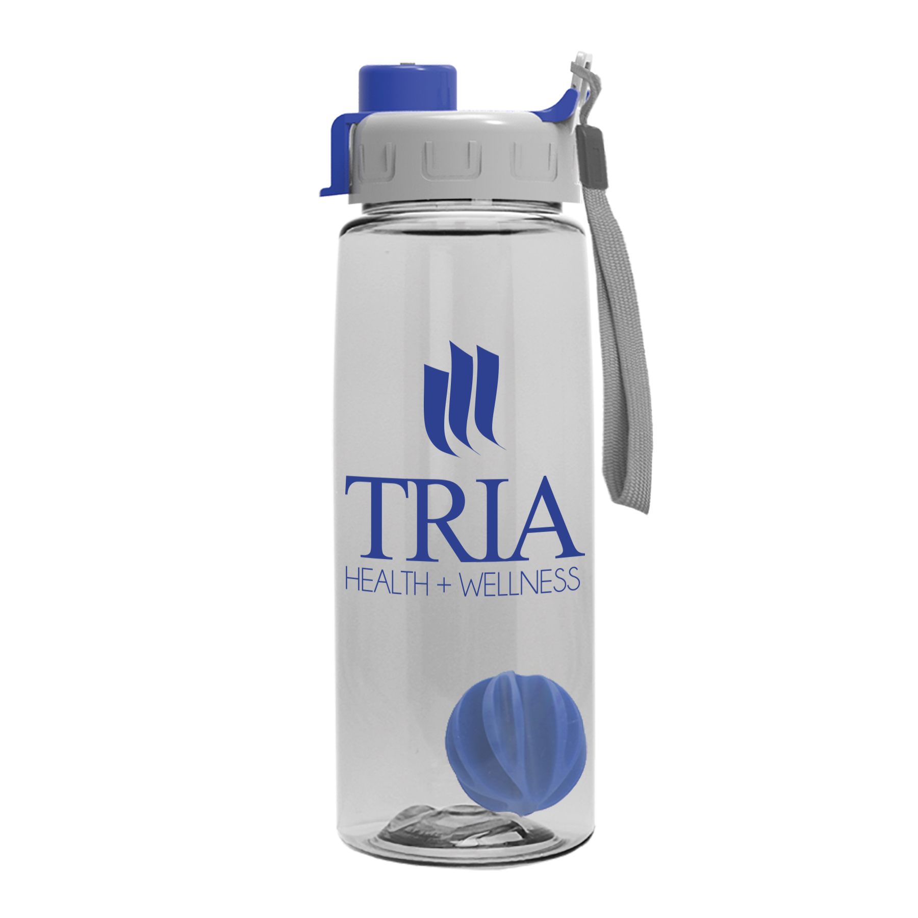 The Flair - 26 Oz. Transparent Tritan Bottle With Quick Snap And Mixing Ball