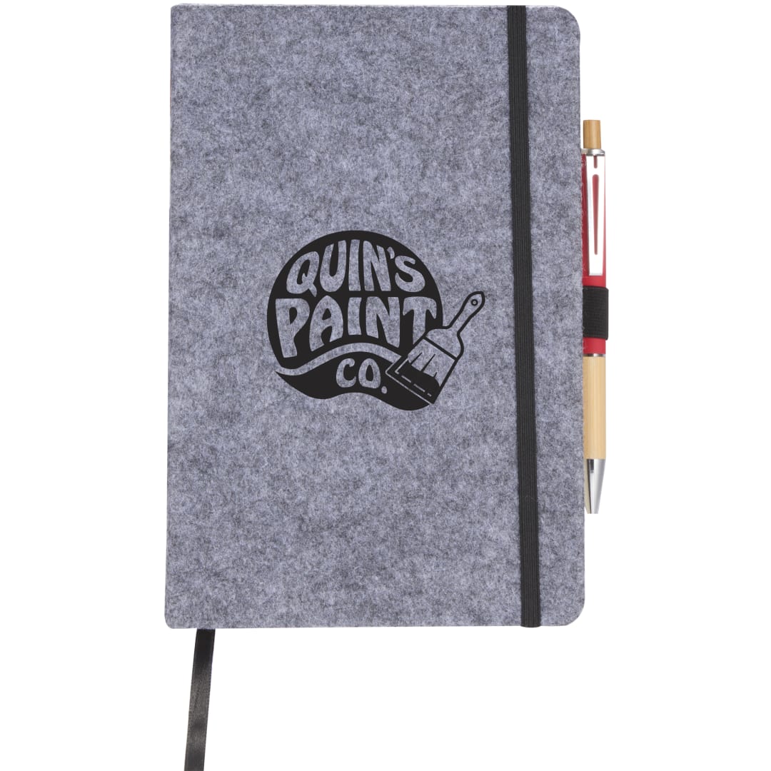 The Goods 8" X 5.5" Recycled Felt Bound Notebook