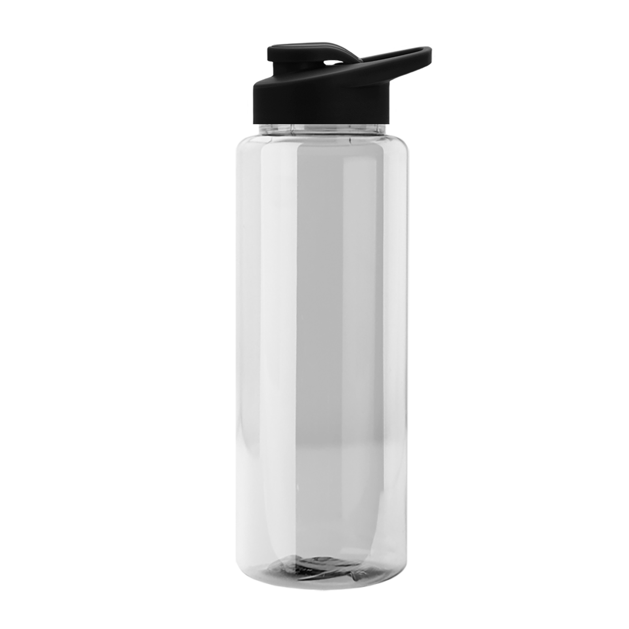 The Guzzler - 32 Oz. Transparent Bottle With Drink Thru