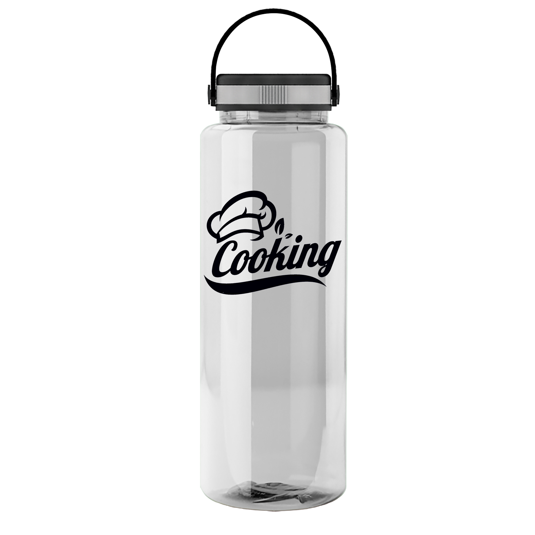 The Guzzler - 32 Oz. Transparent Bottle With EZ Grip