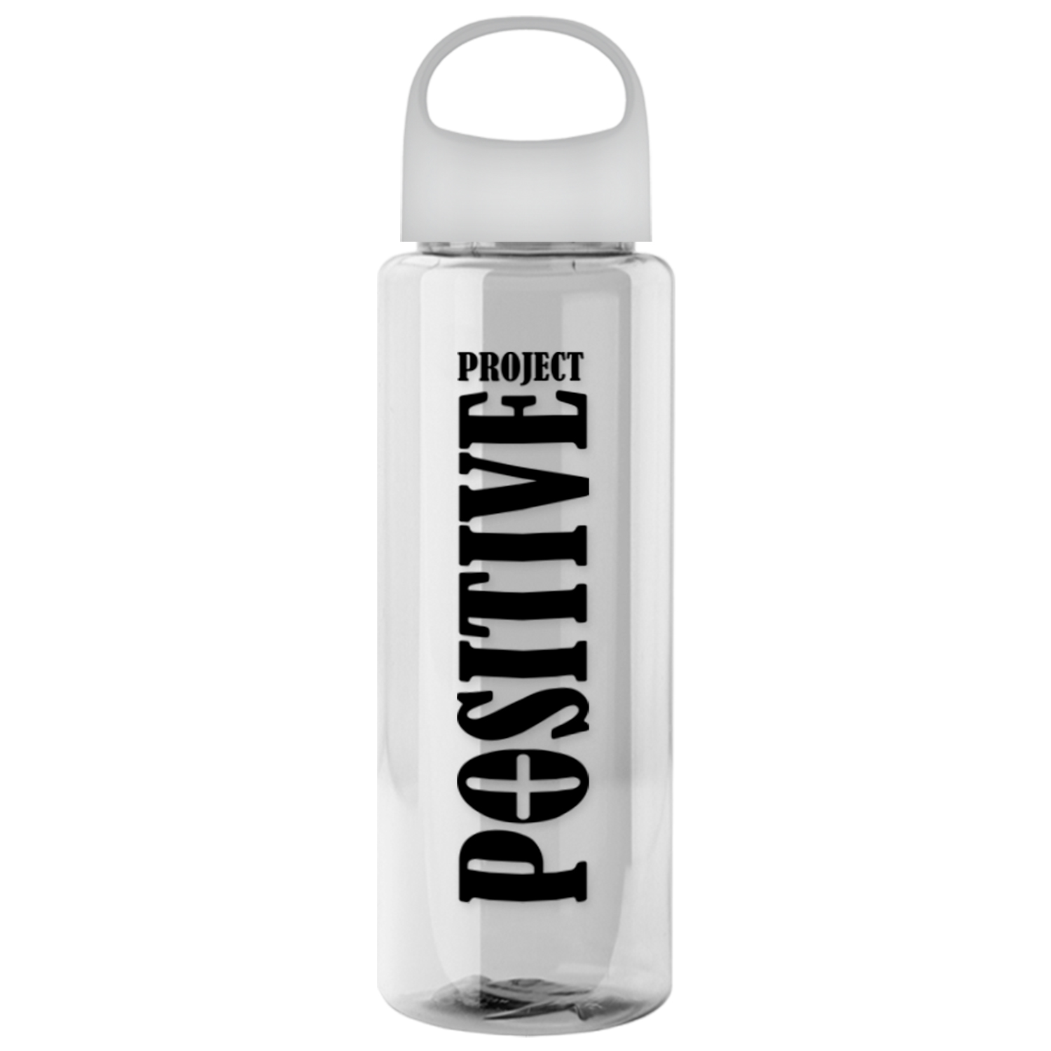 The Guzzler - 32 Oz. Transparent Bottle With Oval Crest