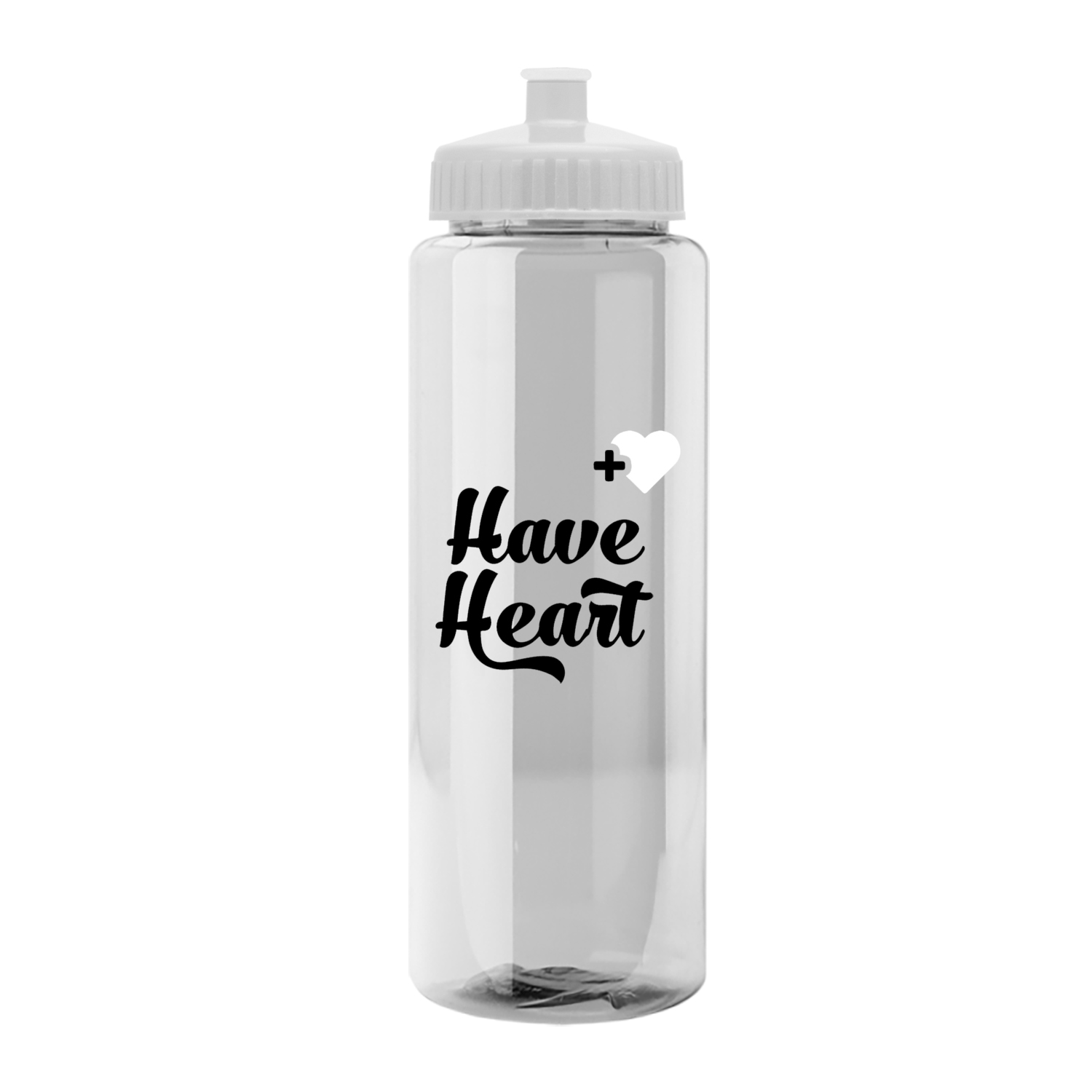 The Guzzler - 32 Oz. Transparent Bottle With Push Pull