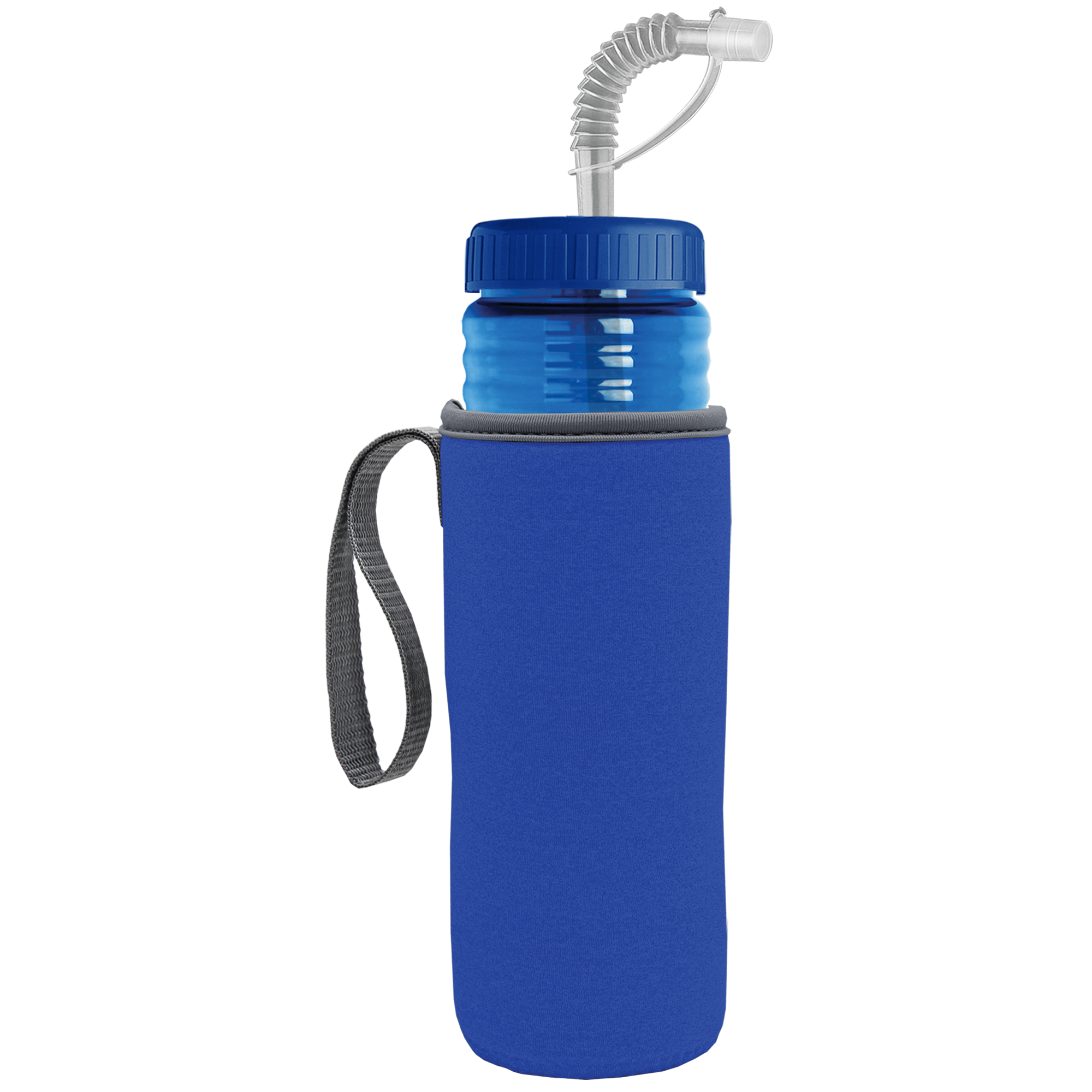 The Lifeguard - 24 Oz PETE Bottle With A Straw And Caddy