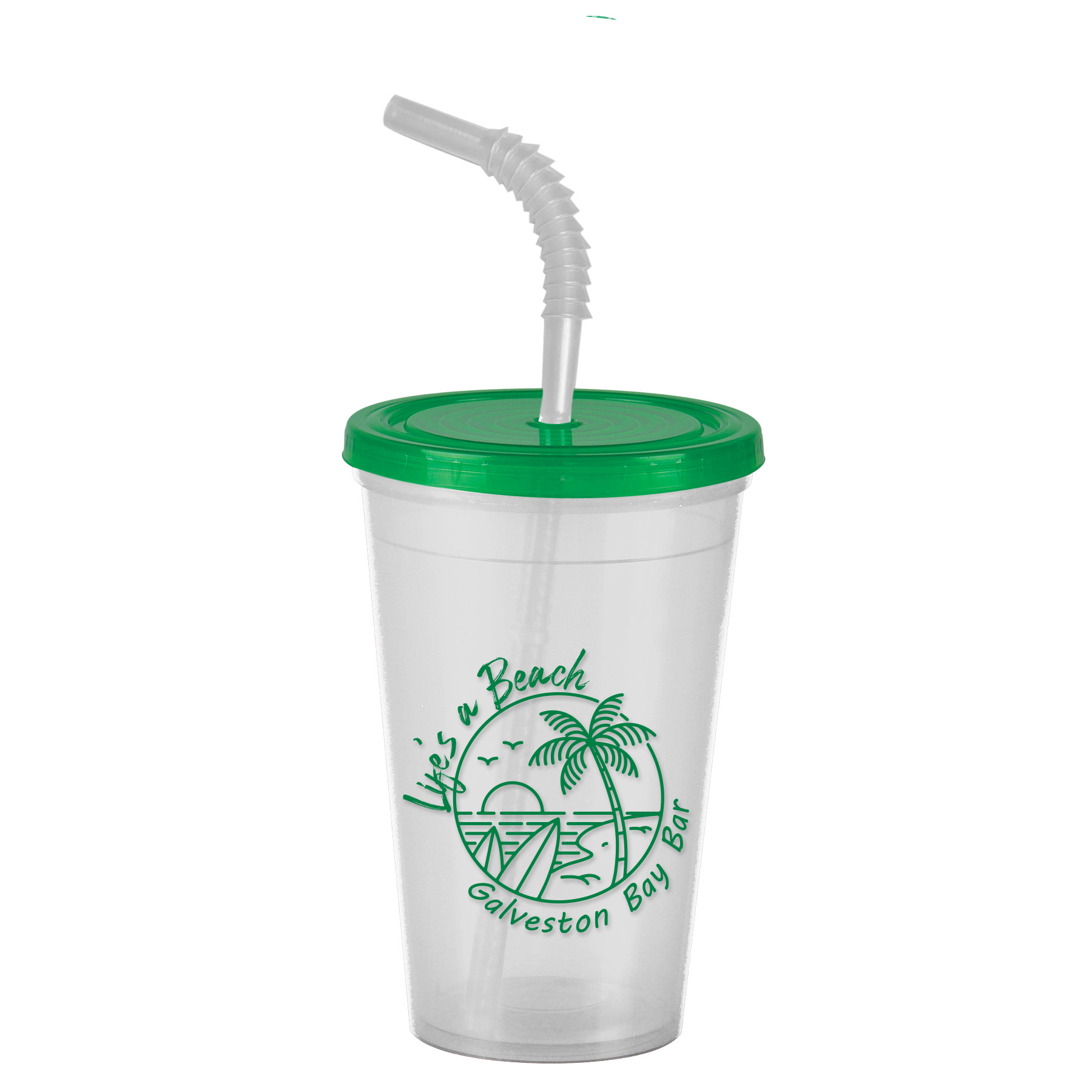 The Pioneer - 16 Oz. Insulated Straw Tumbler With Flex Straw