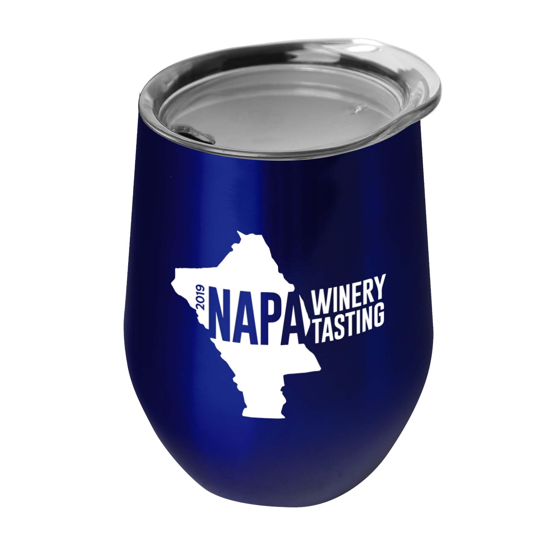 The Vino - 10 Oz. Stainless Steel Stemless Wine Glass Shaped Tumbler