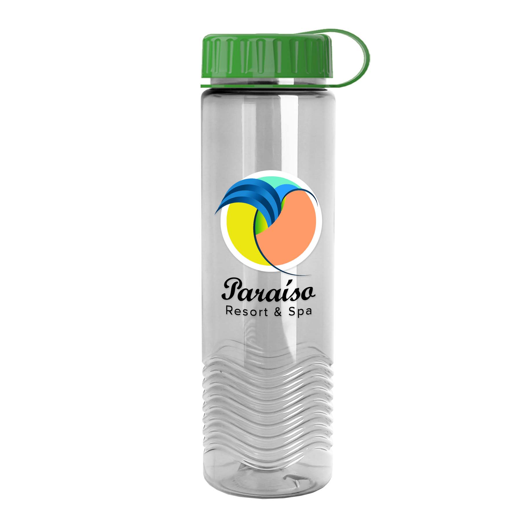 The Wave - 24 Oz. Tritan Bottle With Tethered And Digital Imprint