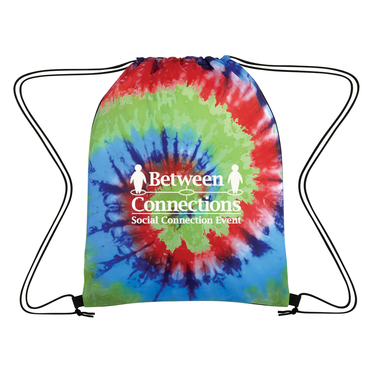 Polyester Tie-Dye Drawstring Bag