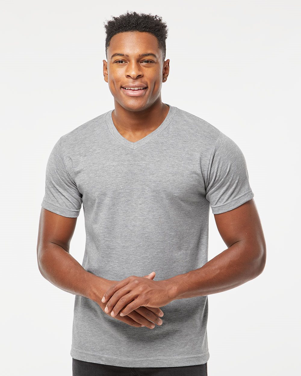Tultex Men's Poly-Rich V-Neck T-Shirt - 207