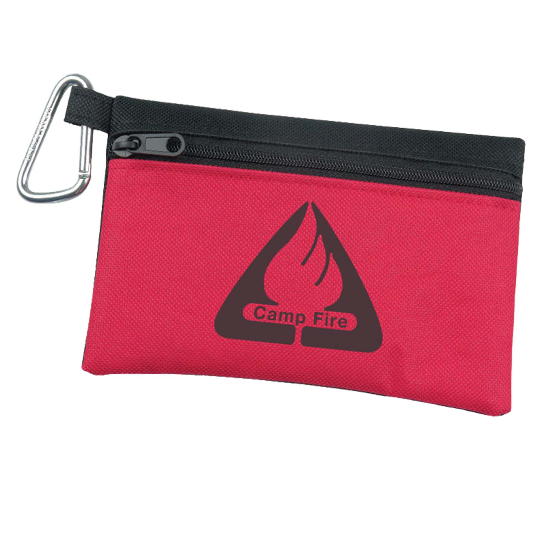 Two-tone Polyester Zip Tote With Carabiner