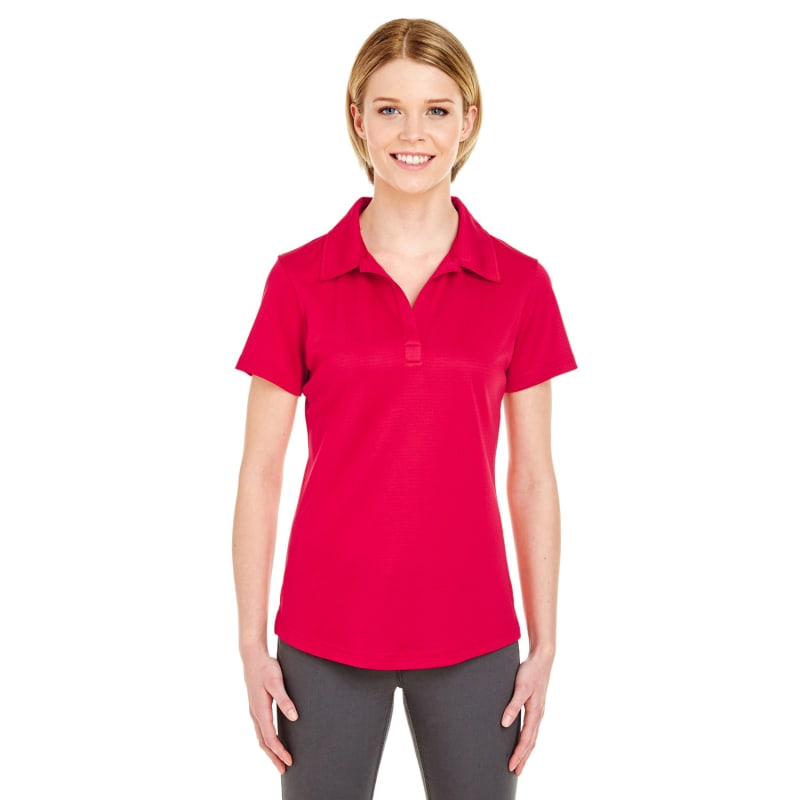 UltraClub Ladies' Cool & Dry Jacquard Stripe Polo